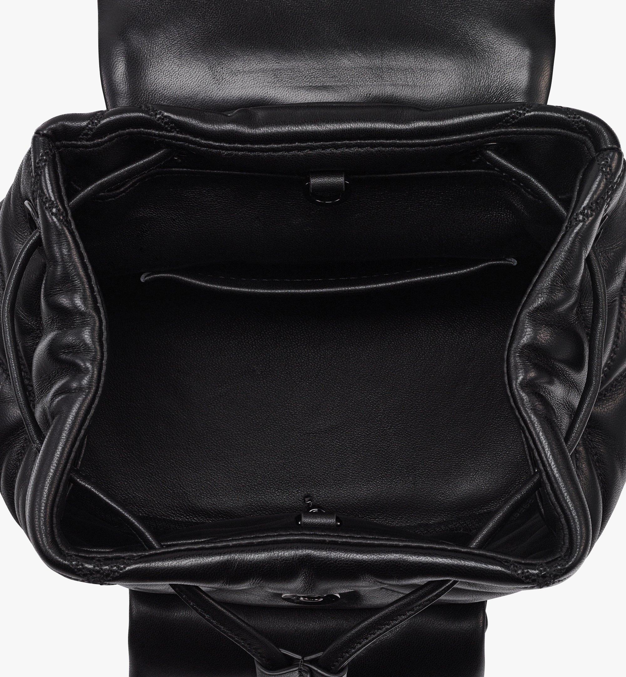 MCM Travia Backpack in Cloud Quilted Lamb Leather Black MWKDALM01BK001 Alternate View 2