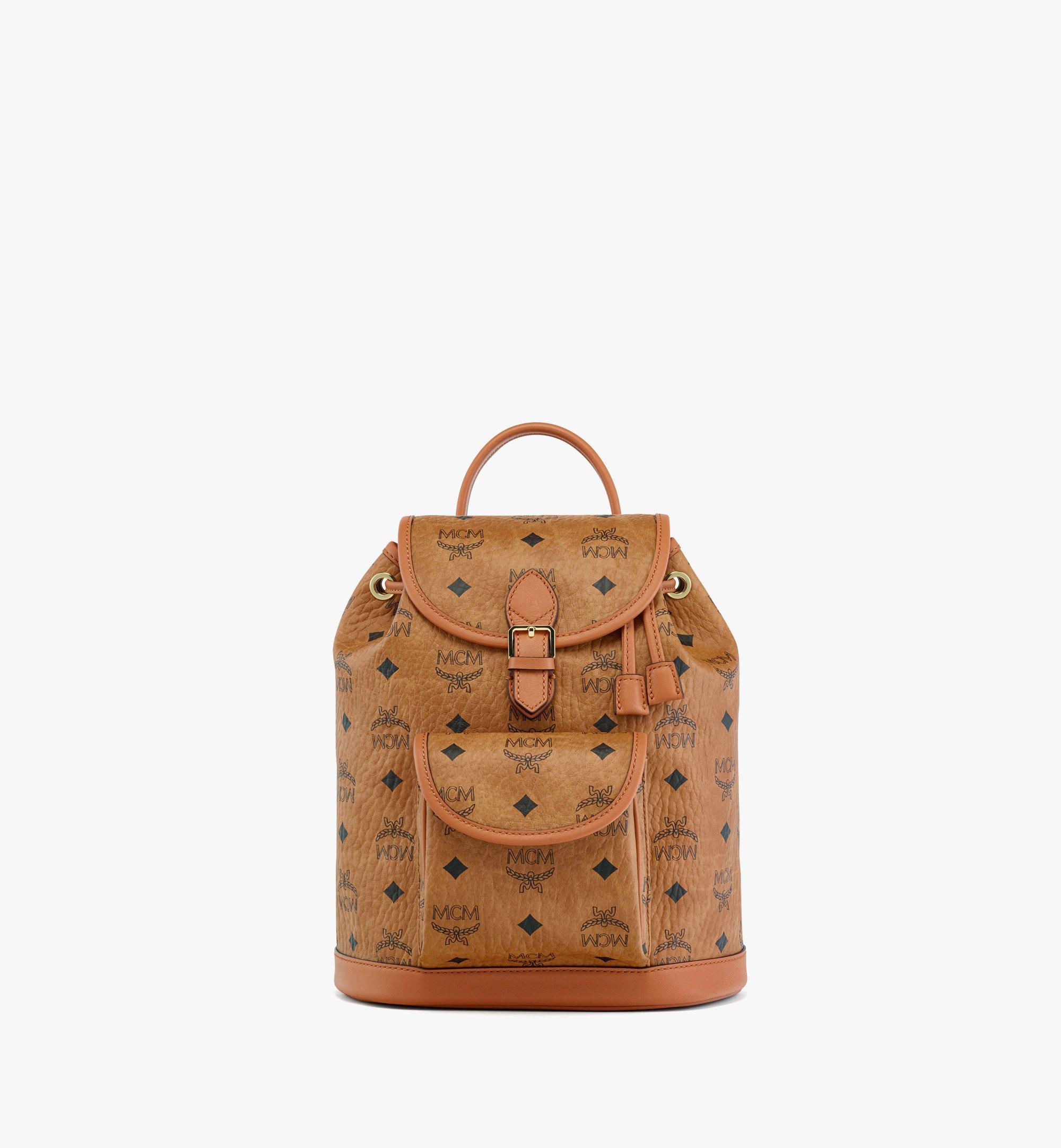 Mini Aren Drawstring Backpack in Visetos Cognac | MCM ®US