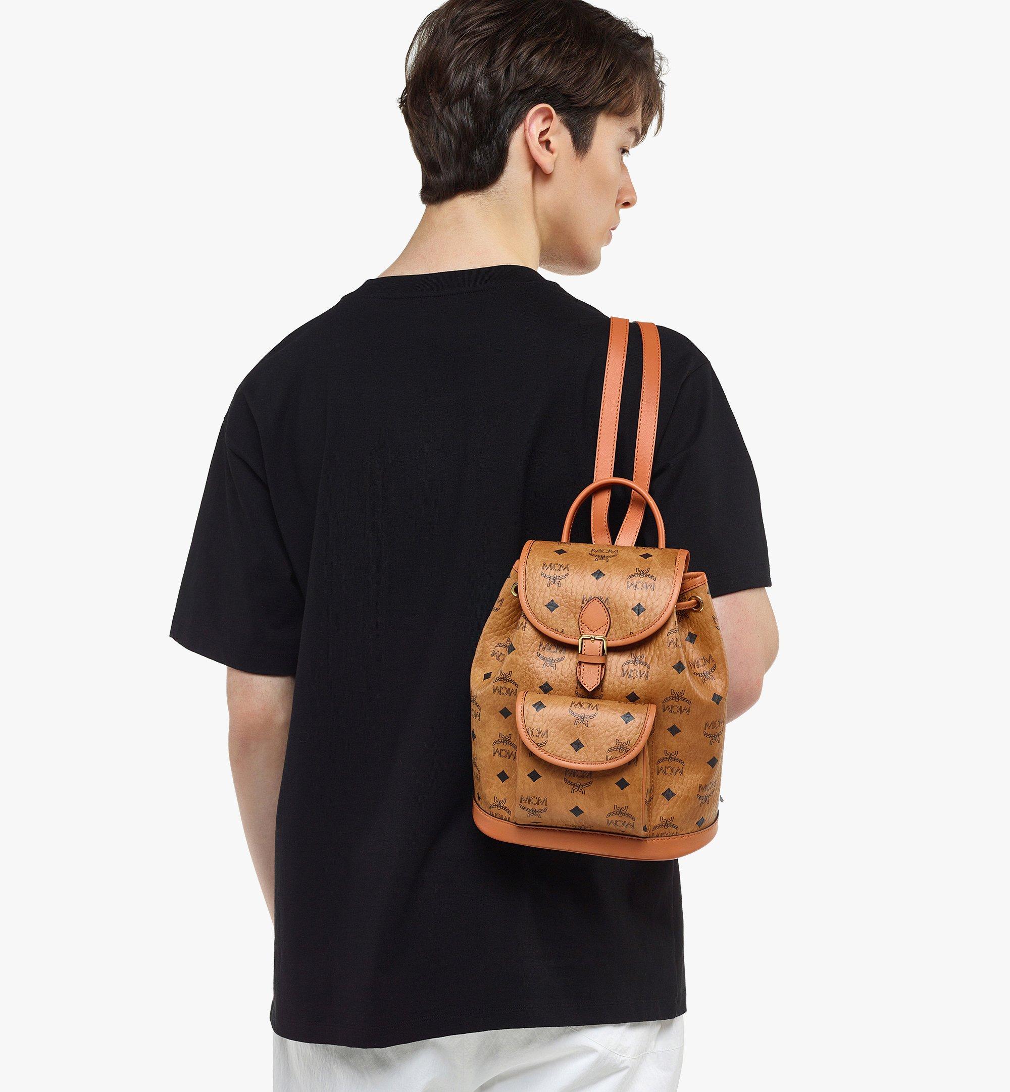 Mini Aren Drawstring Backpack in Visetos Cognac | MCM ®US