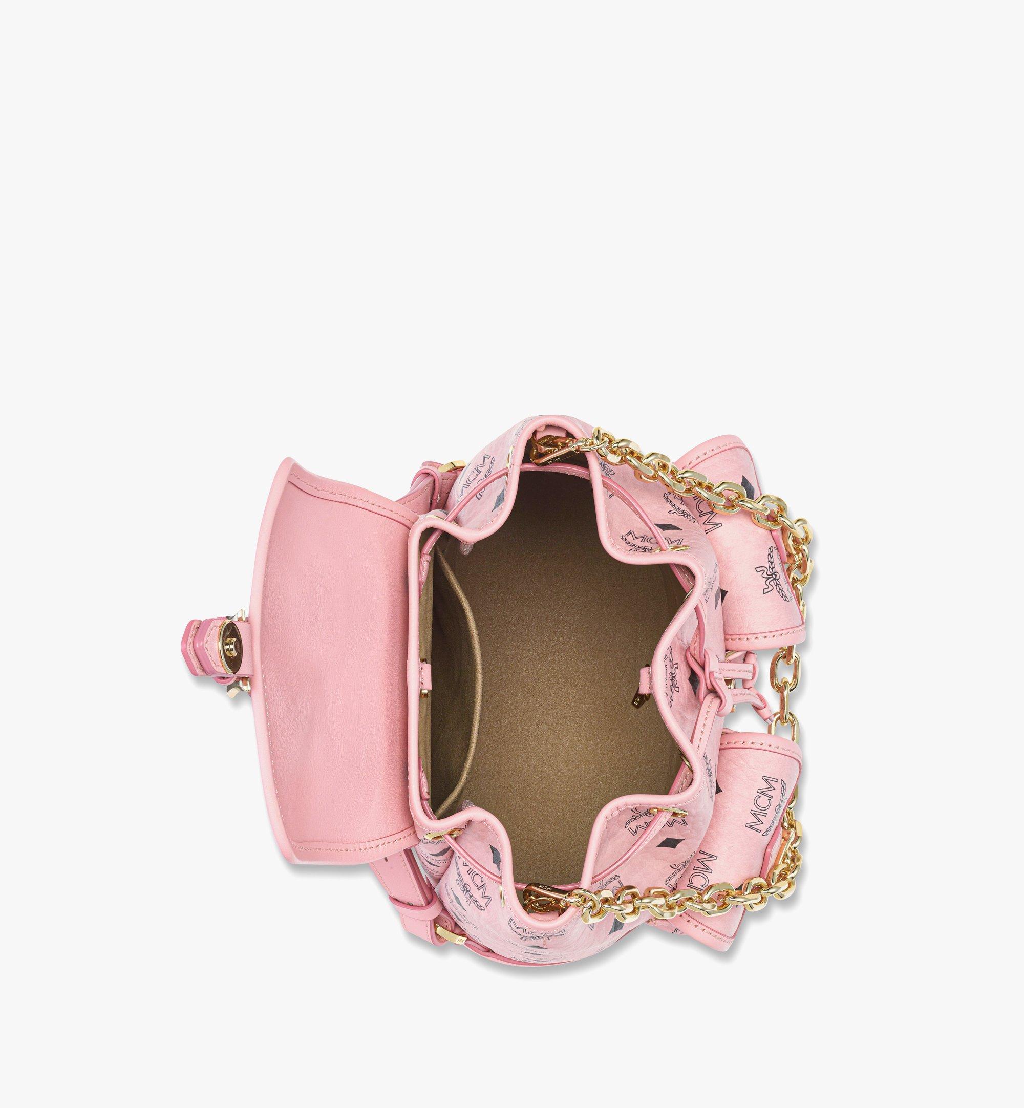 Mini Aren Drawstring Backpack in Visetos Pink | MCM ®US