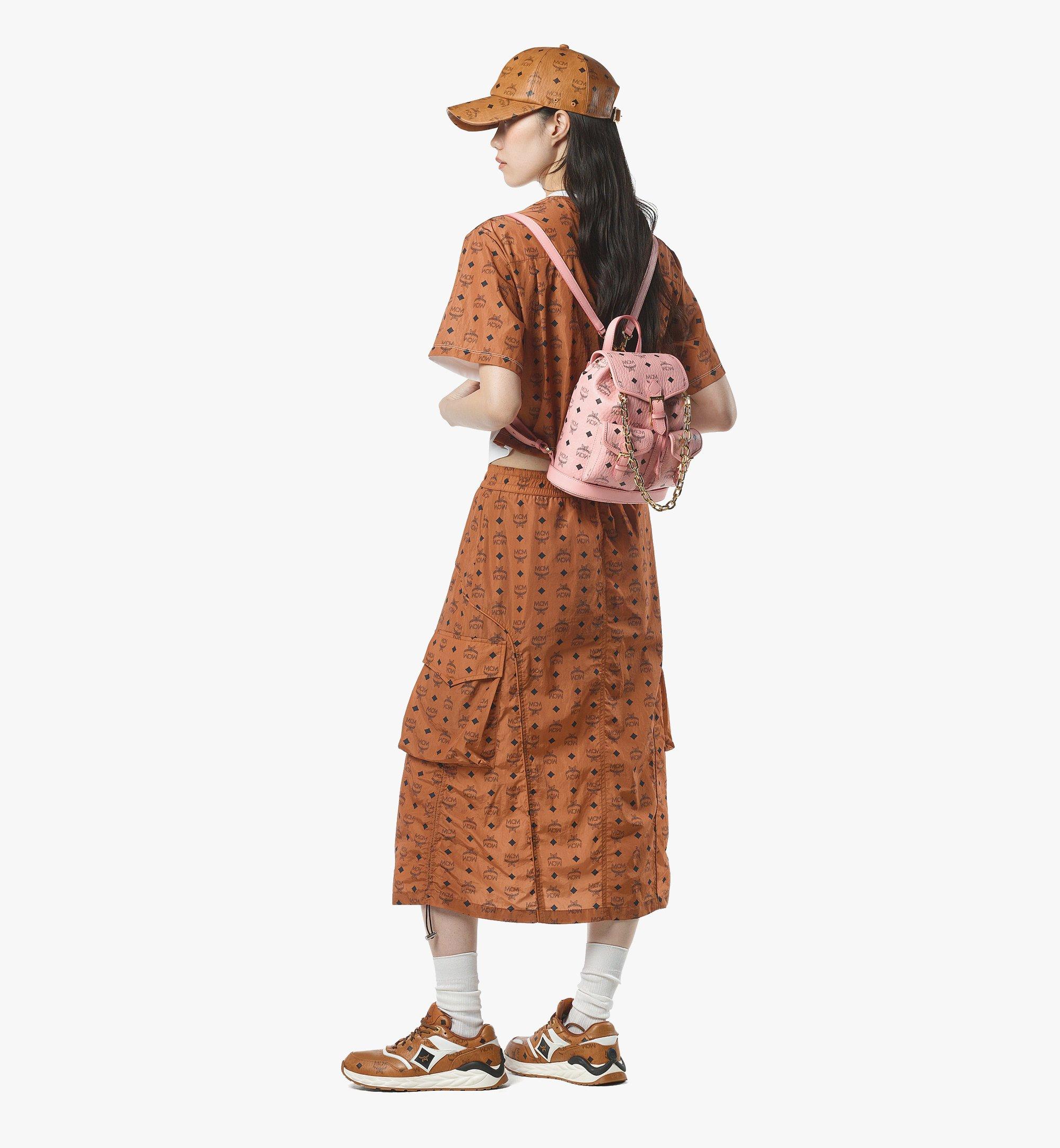 MCM Aren Drawstring Backpack in Visetos Pink MWKFATA02PZ001 Alternate View 4