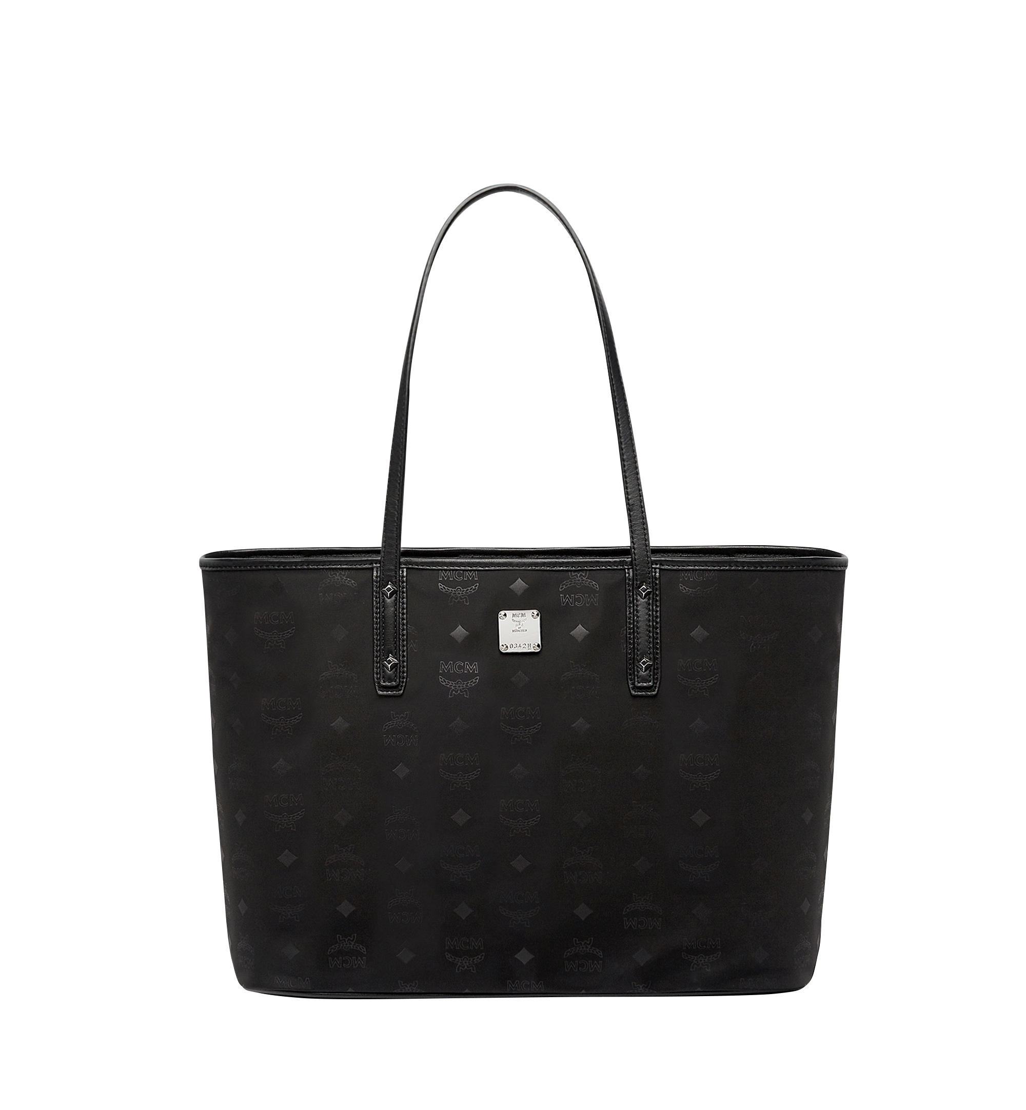 Black MCM Visetos Nylon Handbag Bag