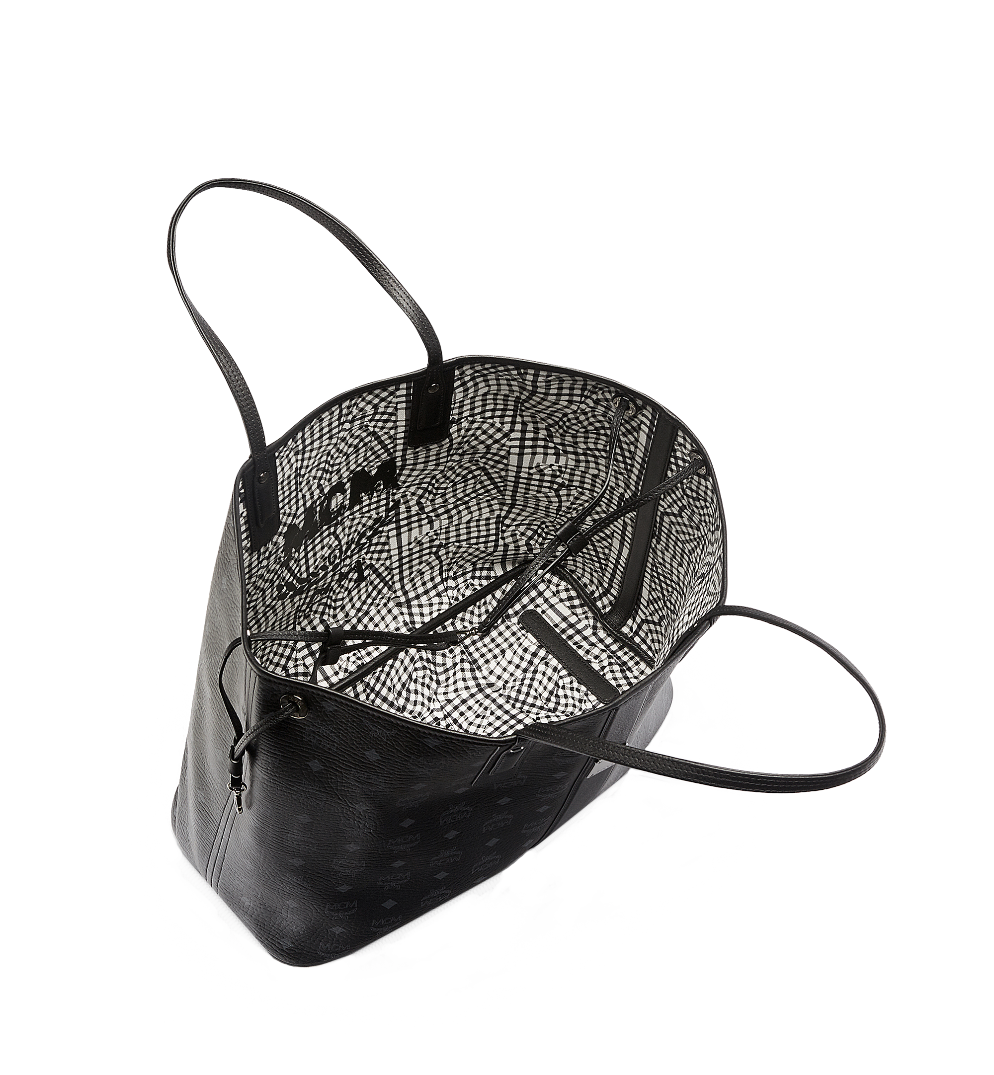 MCM Reversible Liz Shopper in Visetos Black MWP7AVI21BK001 Alternate View 5