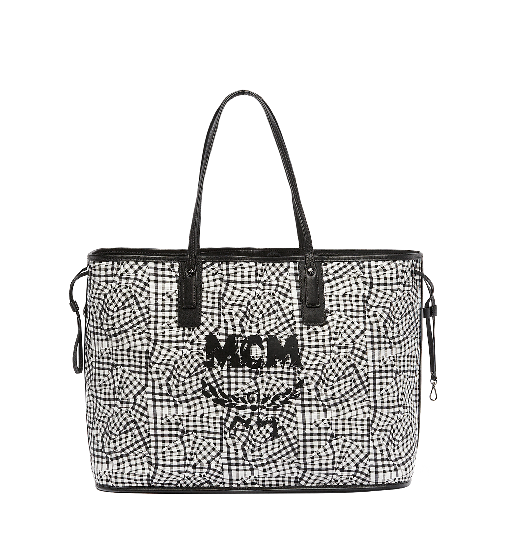 mcm large tote black