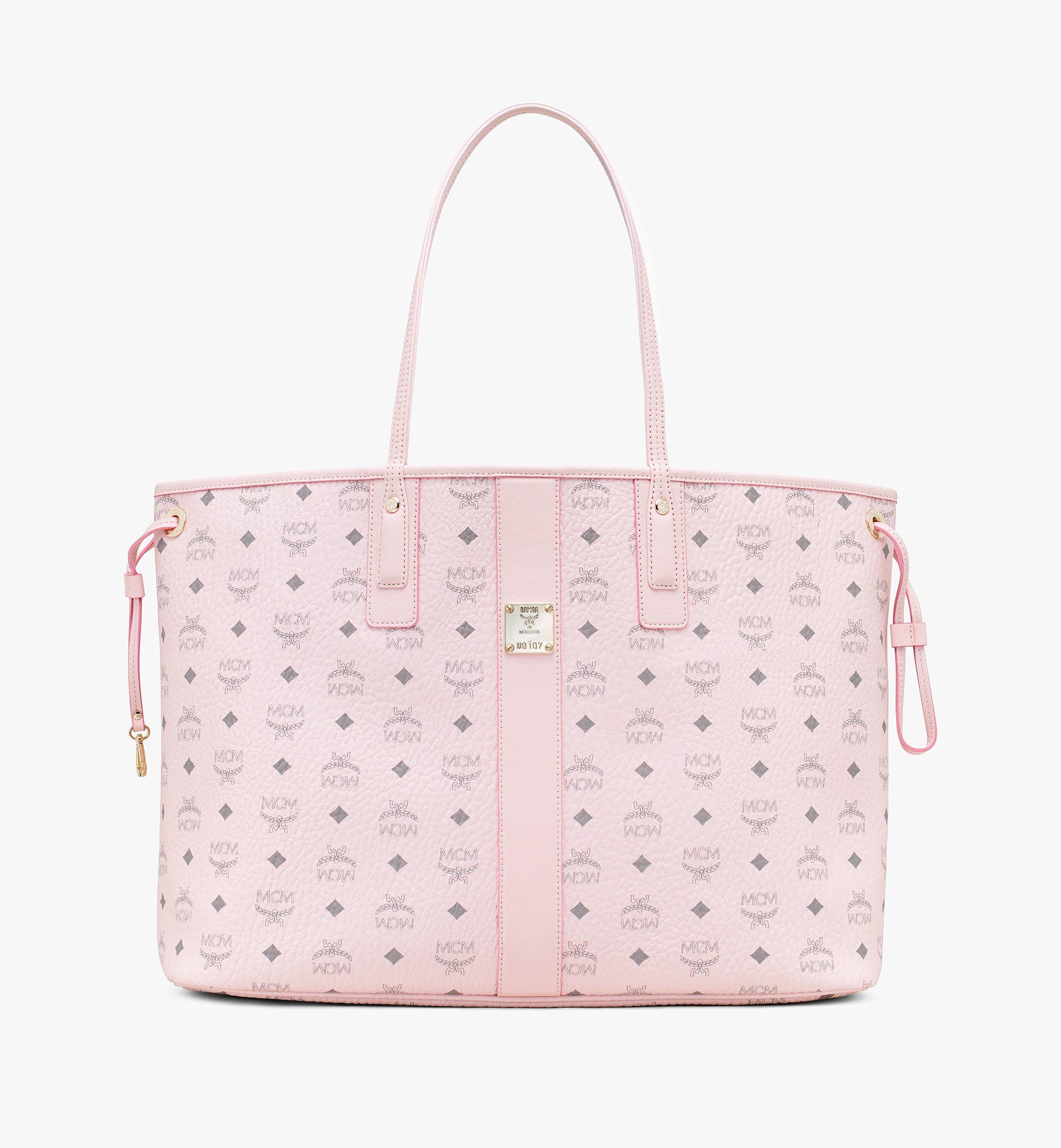 mcm large pink tote