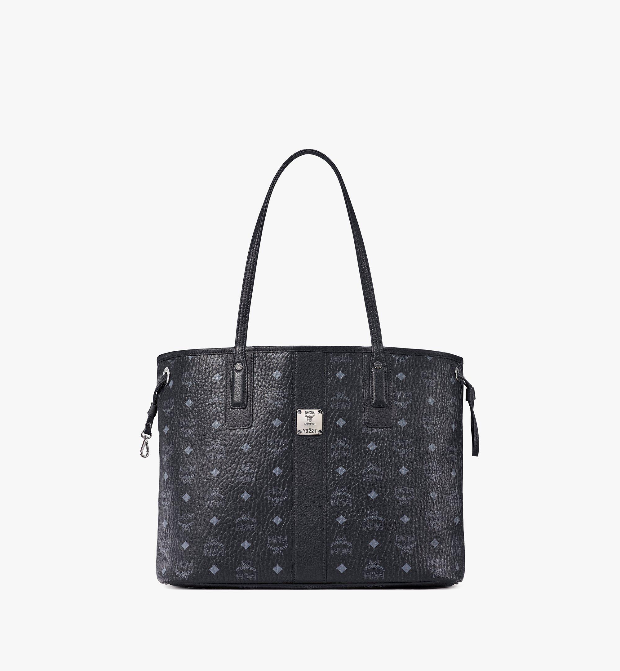 mcm large tote black