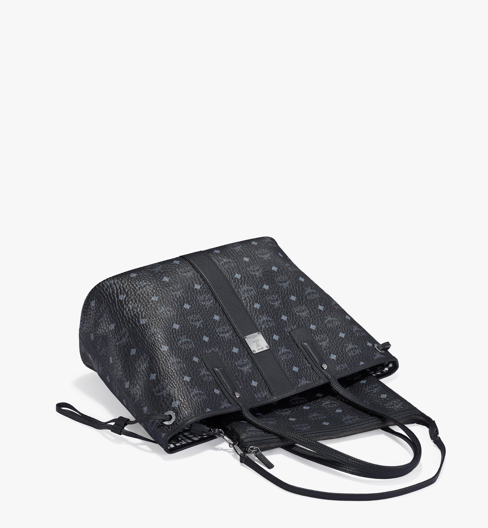 MCM Reversible Liz Shopper in Visetos Black MWP7AVI22BK001 Alternate View 3