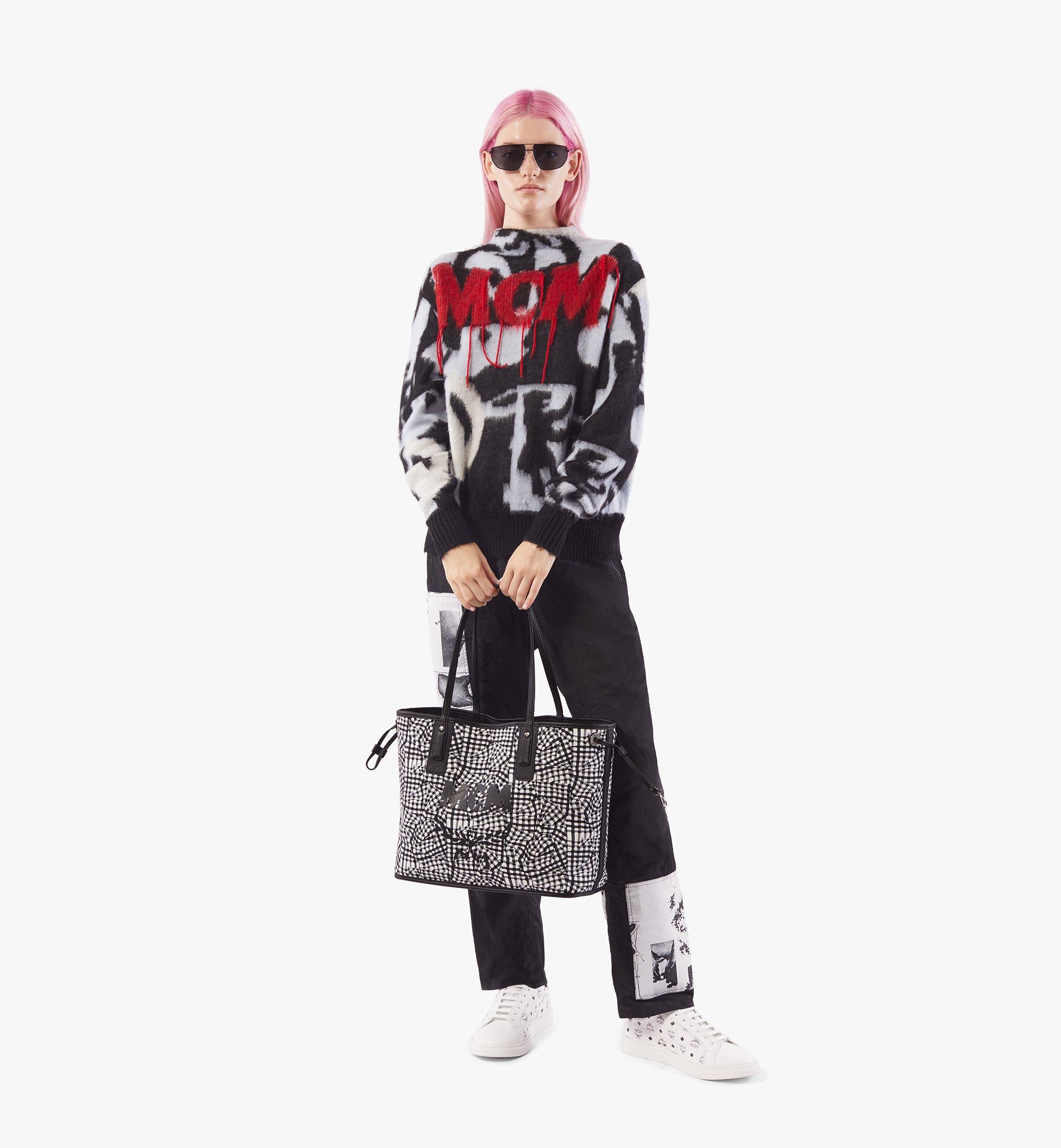 MCM Visetos Liz 双面购物袋 Black MWP7AVI22BK001 更多视角 5