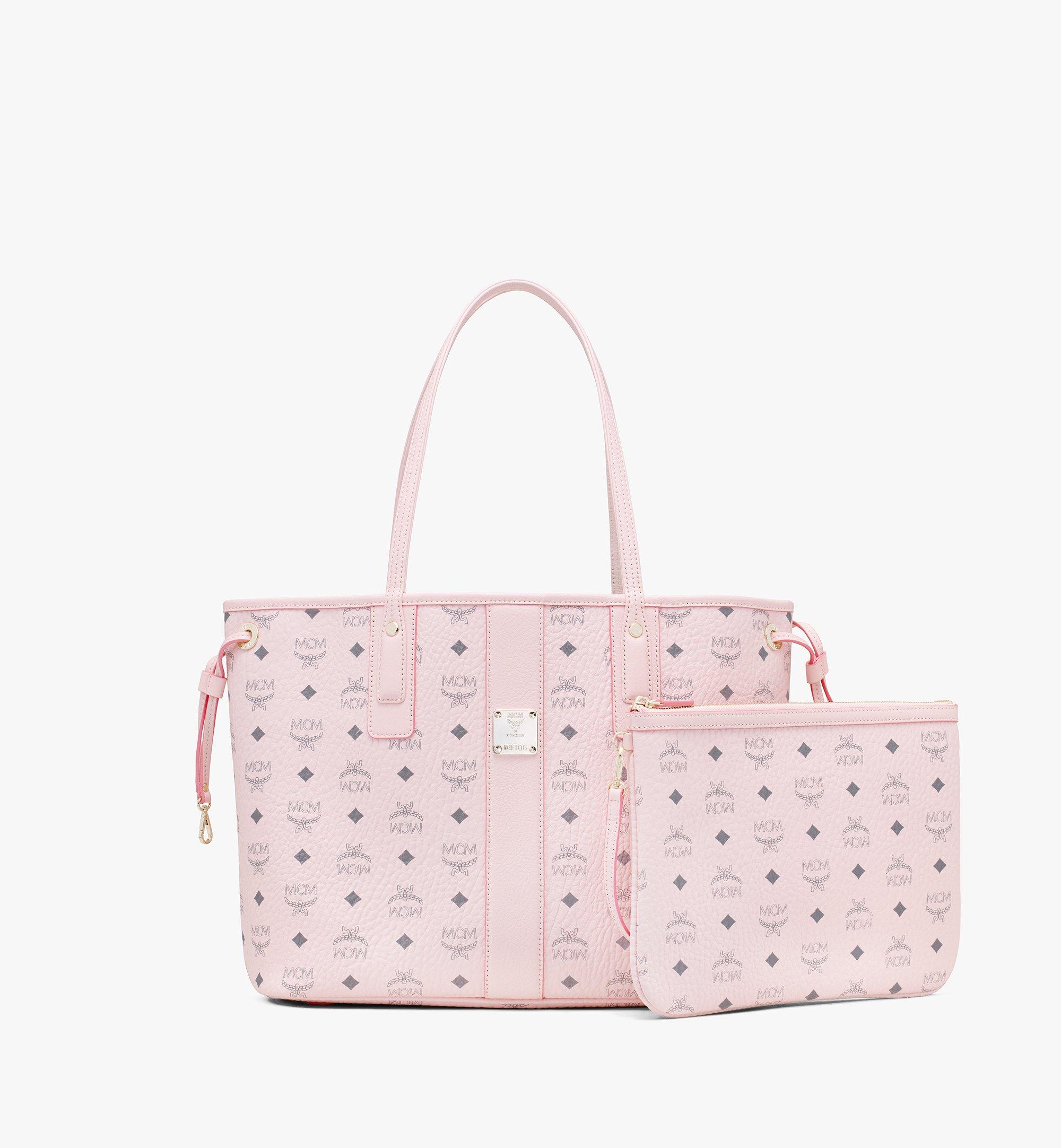 mcm large pink tote