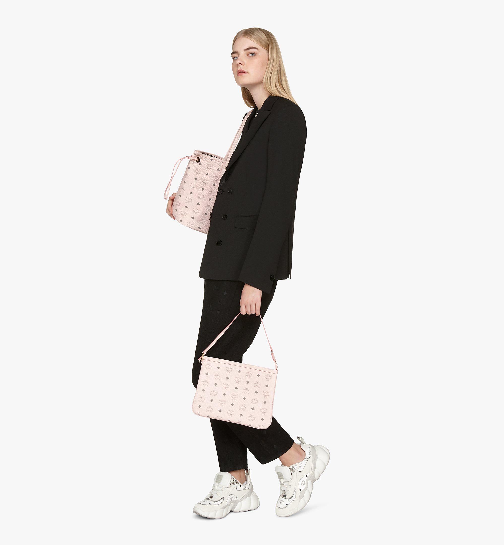 Medium Liz Reversible Shopper in Visetos Powder Pink | MCM ®IT