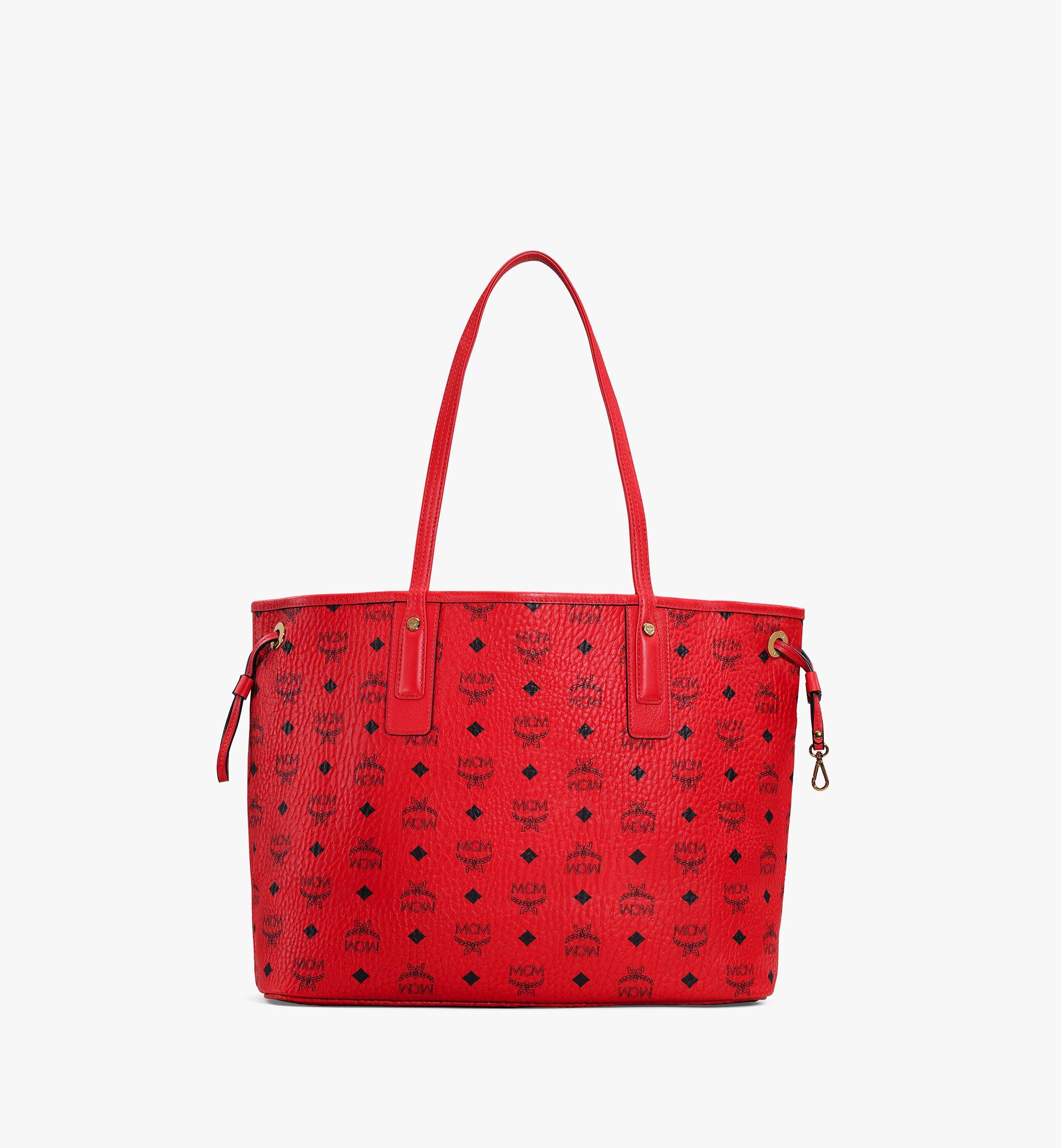 MCM Reversible Liz Shopper in Visetos Red MWP7AVI22RU001 Alternate View 4