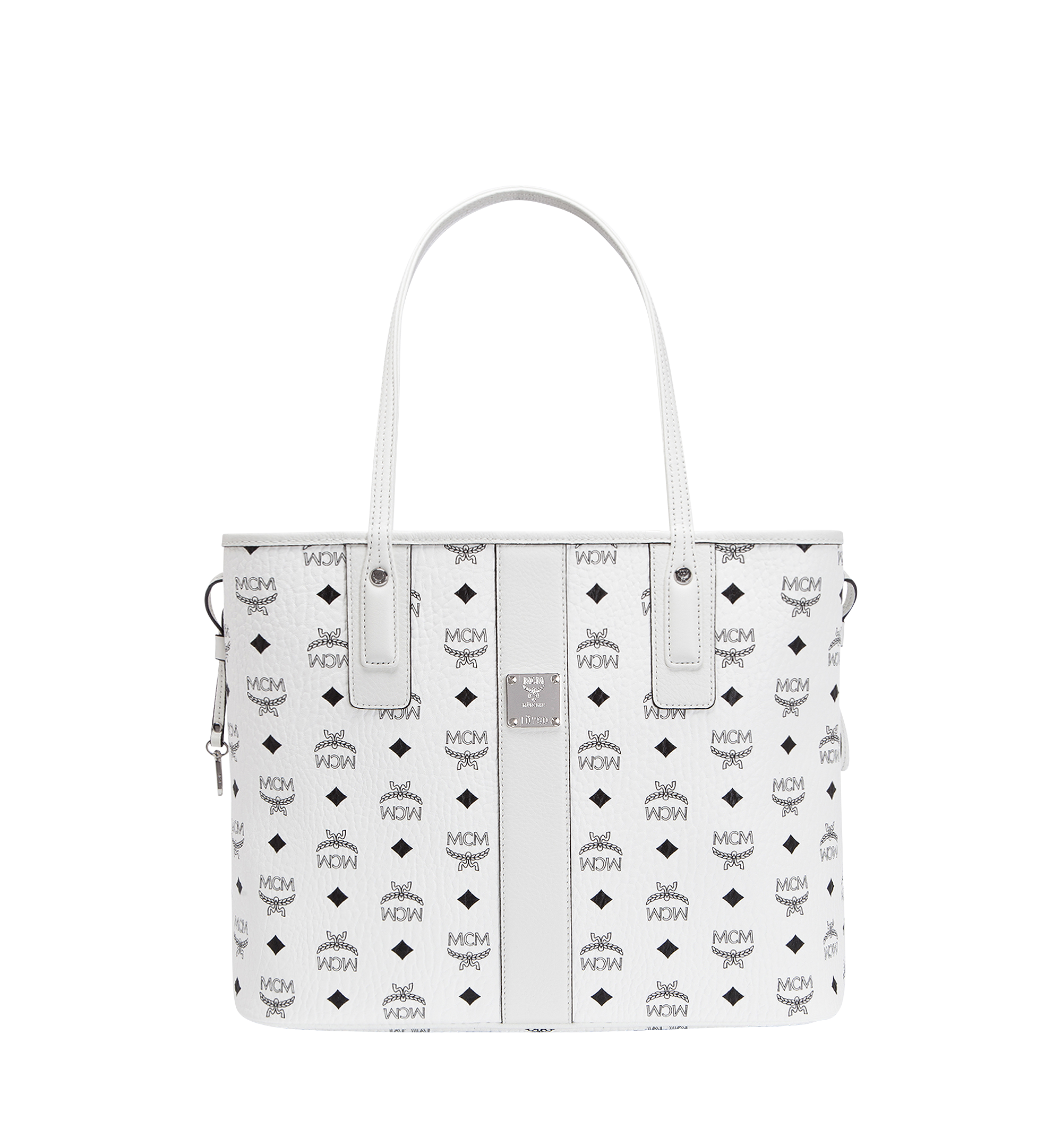 Medium Reversible Liz Shopper in Visetos White