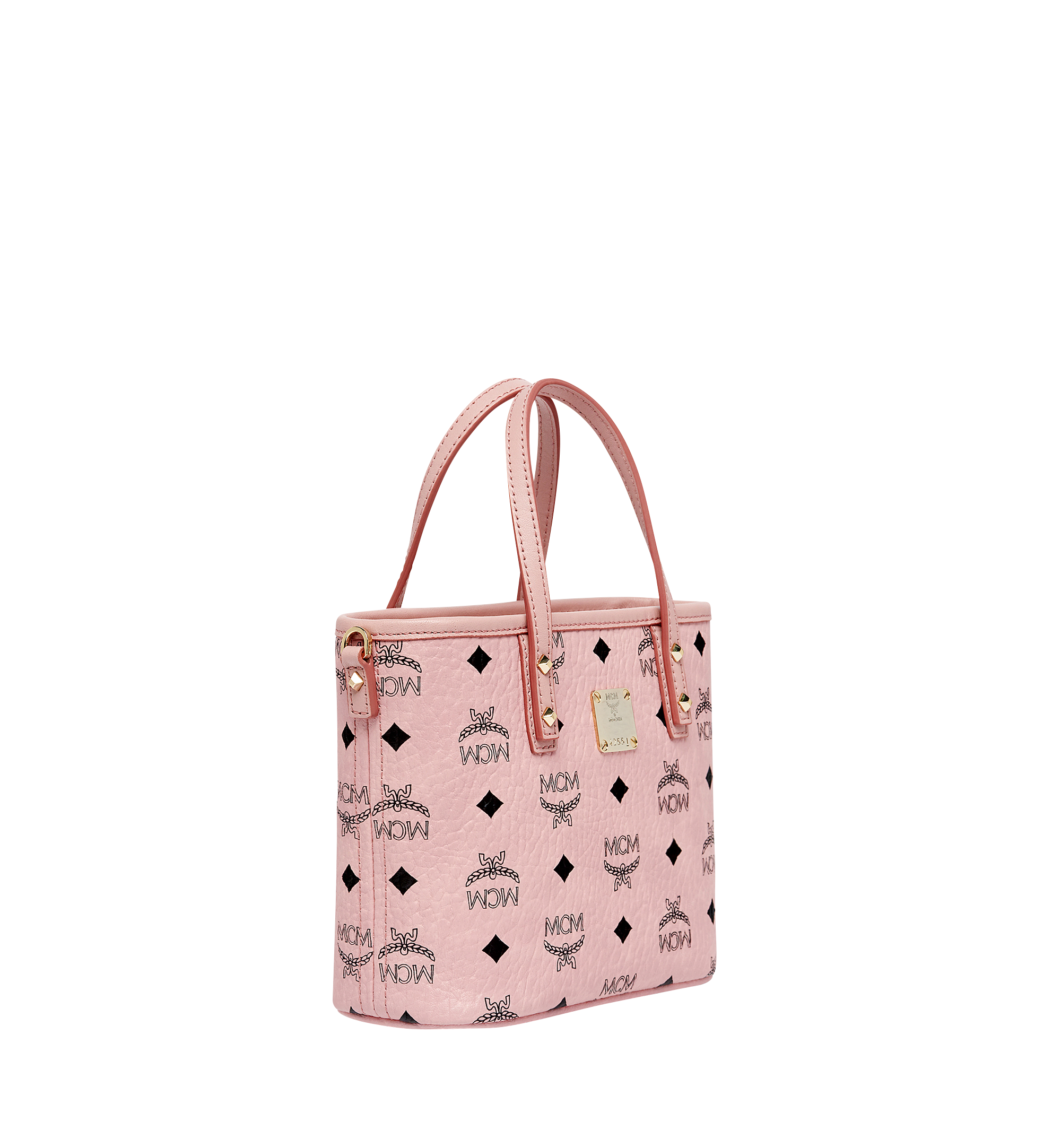 mcm pink shopper tote