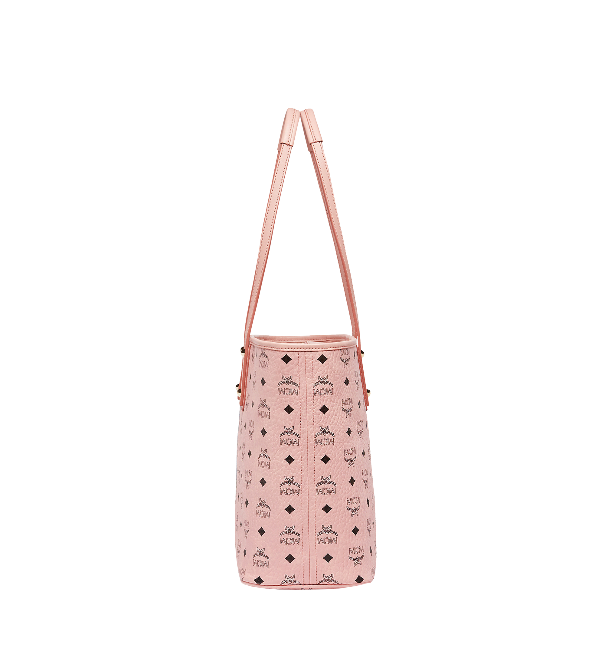 MCM Rabbit Top Zip Shopper in Visetos Pink MWP7SXL08PZ001 Alternate View 2