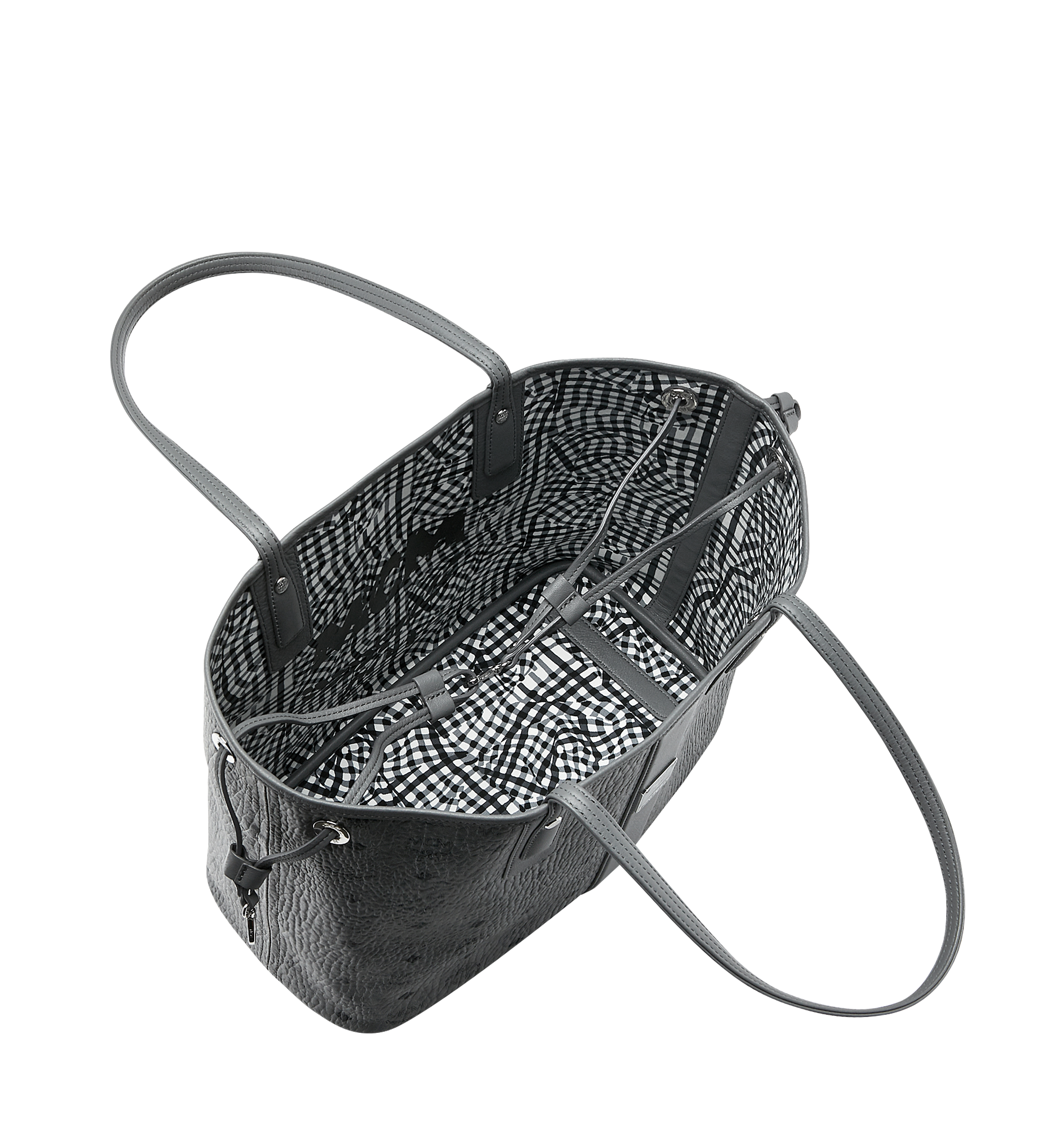 mcm grey tote
