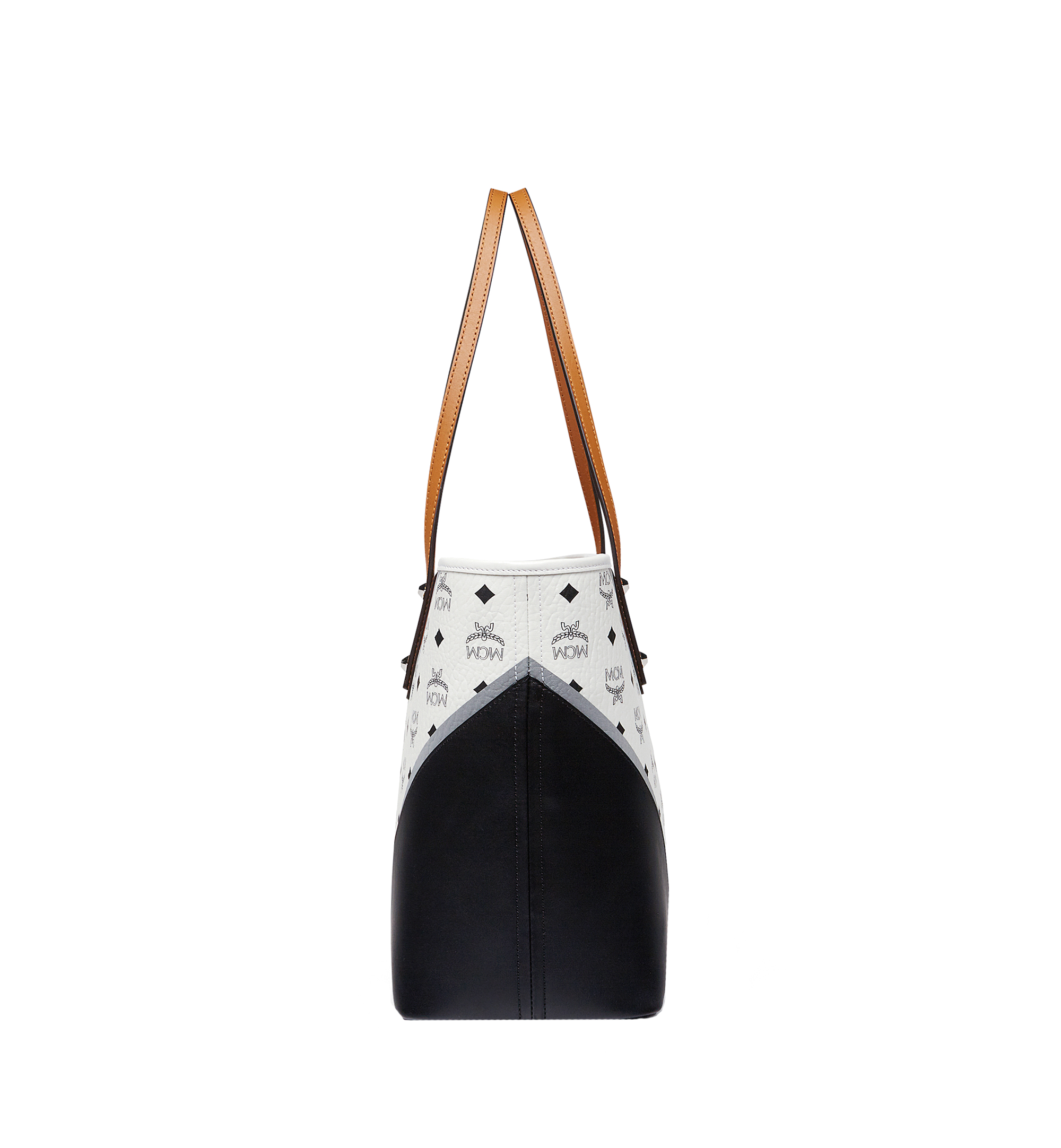 MCM Stark Shopper in Chevron Visetos Cognac MWP8SVE94CO001 Alternate View 2