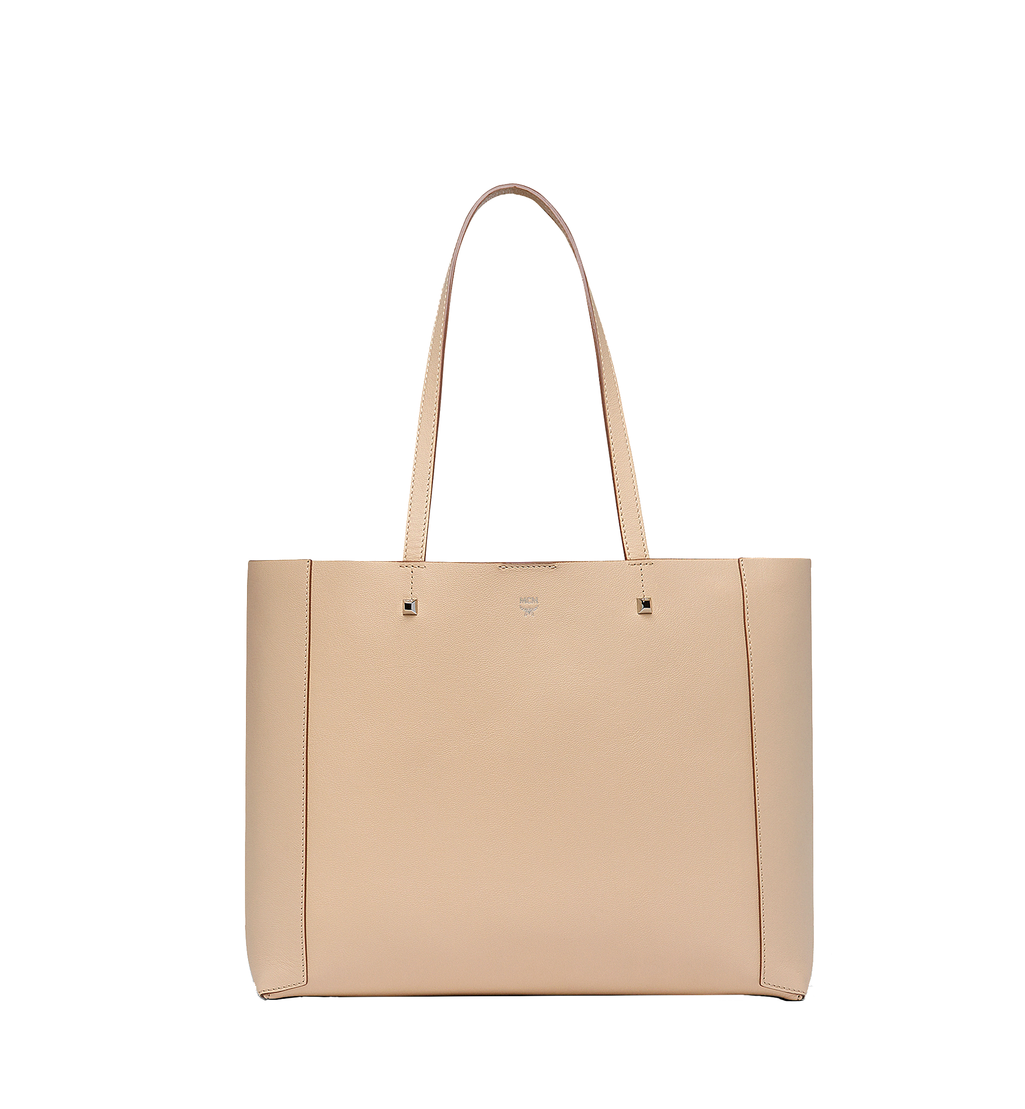 MCM Ilse Shopper in Pebble Grained Leather Beige MWP8SXS30IA001 Alternate View 1
