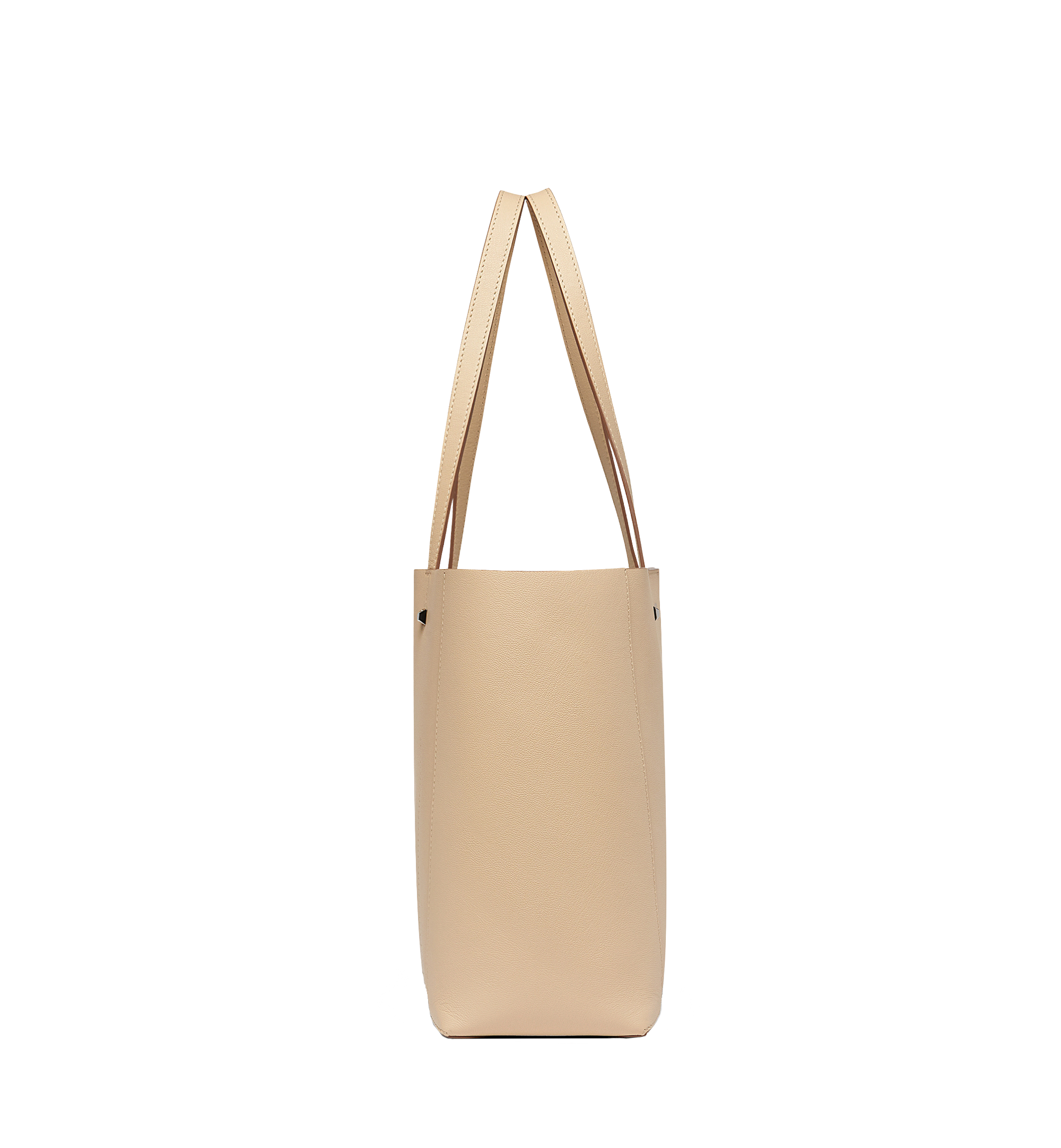MCM Ilse Shopper in Pebble Grained Leather Beige MWP8SXS30IA001 Alternate View 2