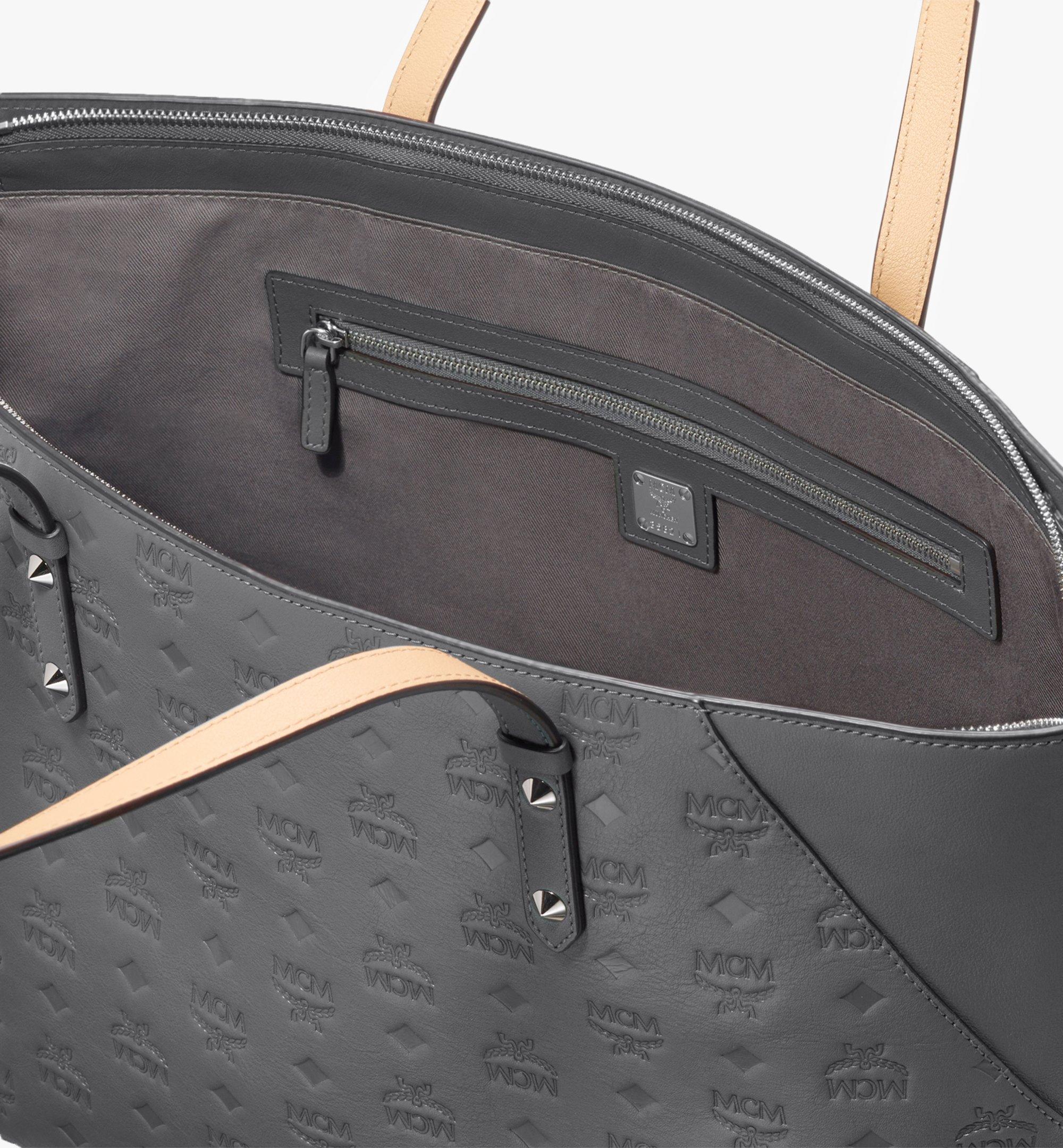 mcm klara monogram leather tote bag