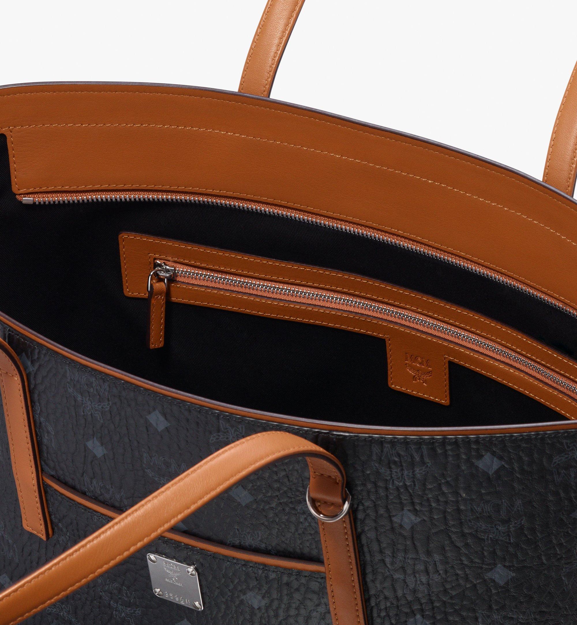 MCM Anya Shopper in Visetos Black MWP9AVI61BK001 Alternate View 4