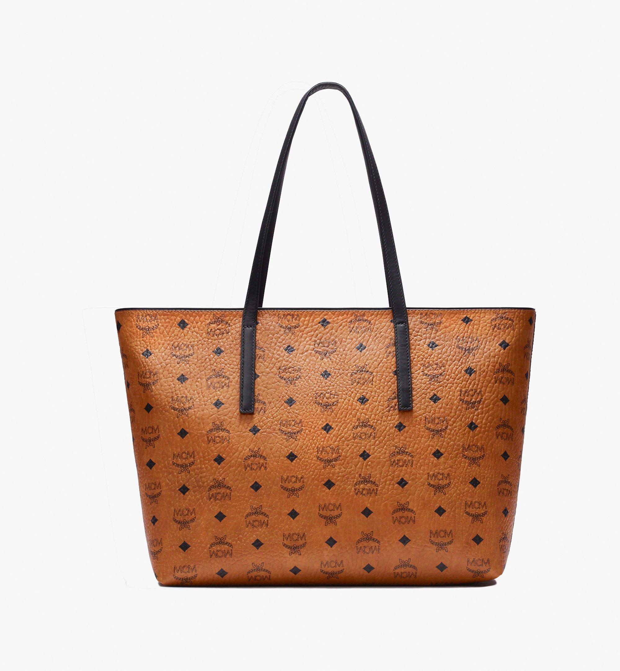 MCM Anya Shopper in Visetos Cognac MWP9AVI61CO001 Alternate View 3