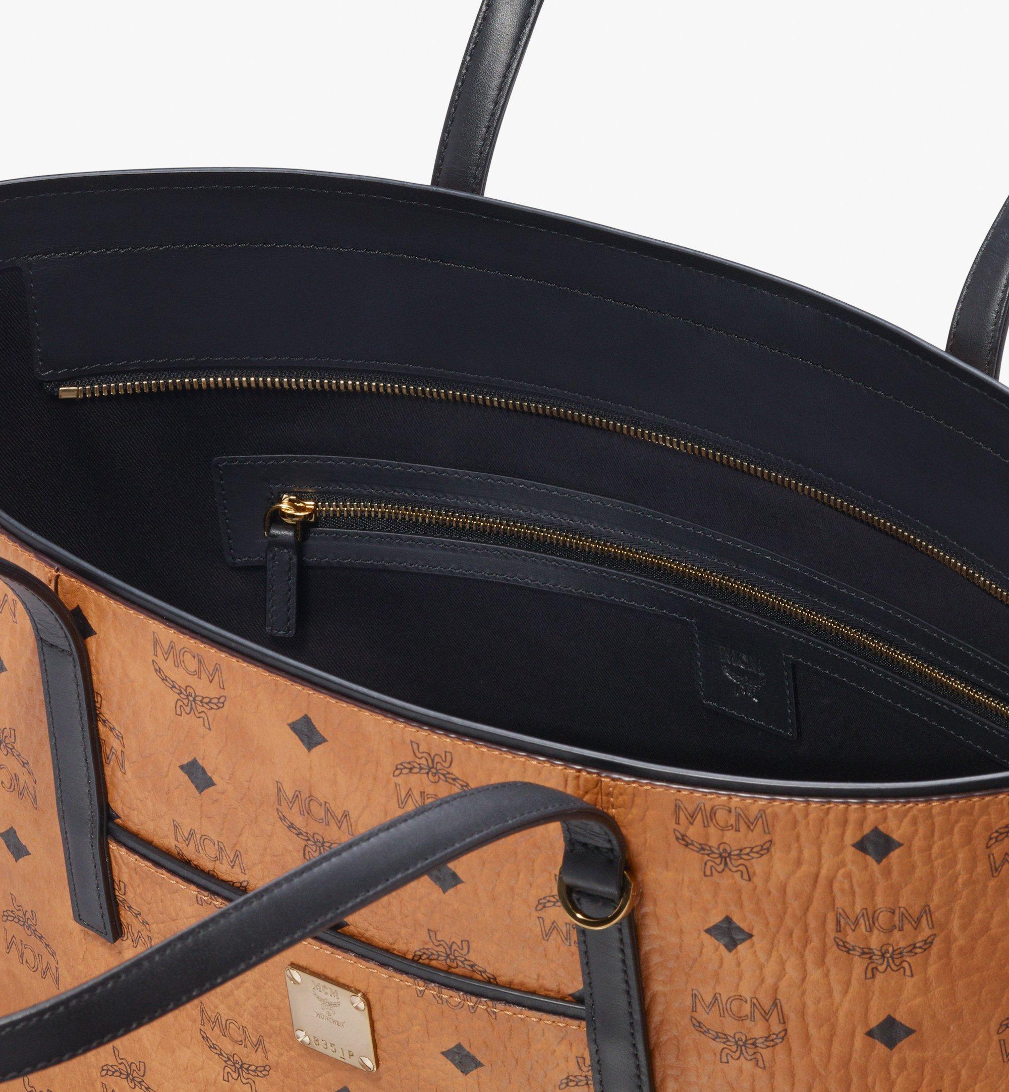 MCM Anya Shopper in Visetos Cognac MWP9AVI61CO001 Alternate View 4