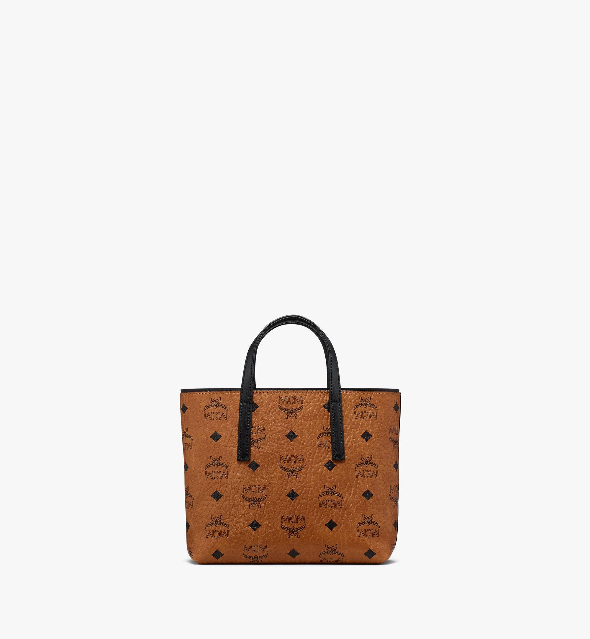 mcm anya tote cognac