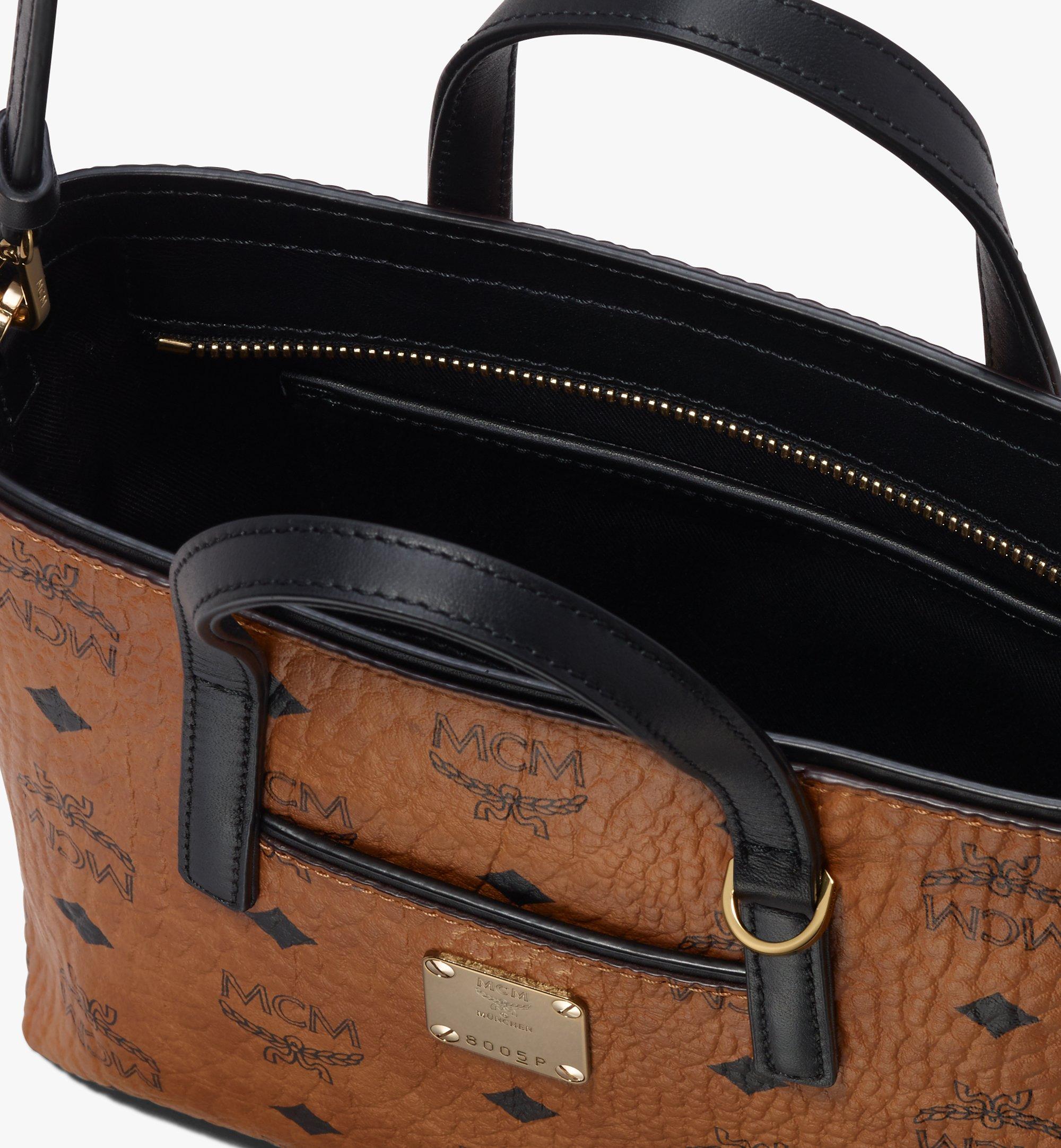 mcm anya tote cognac