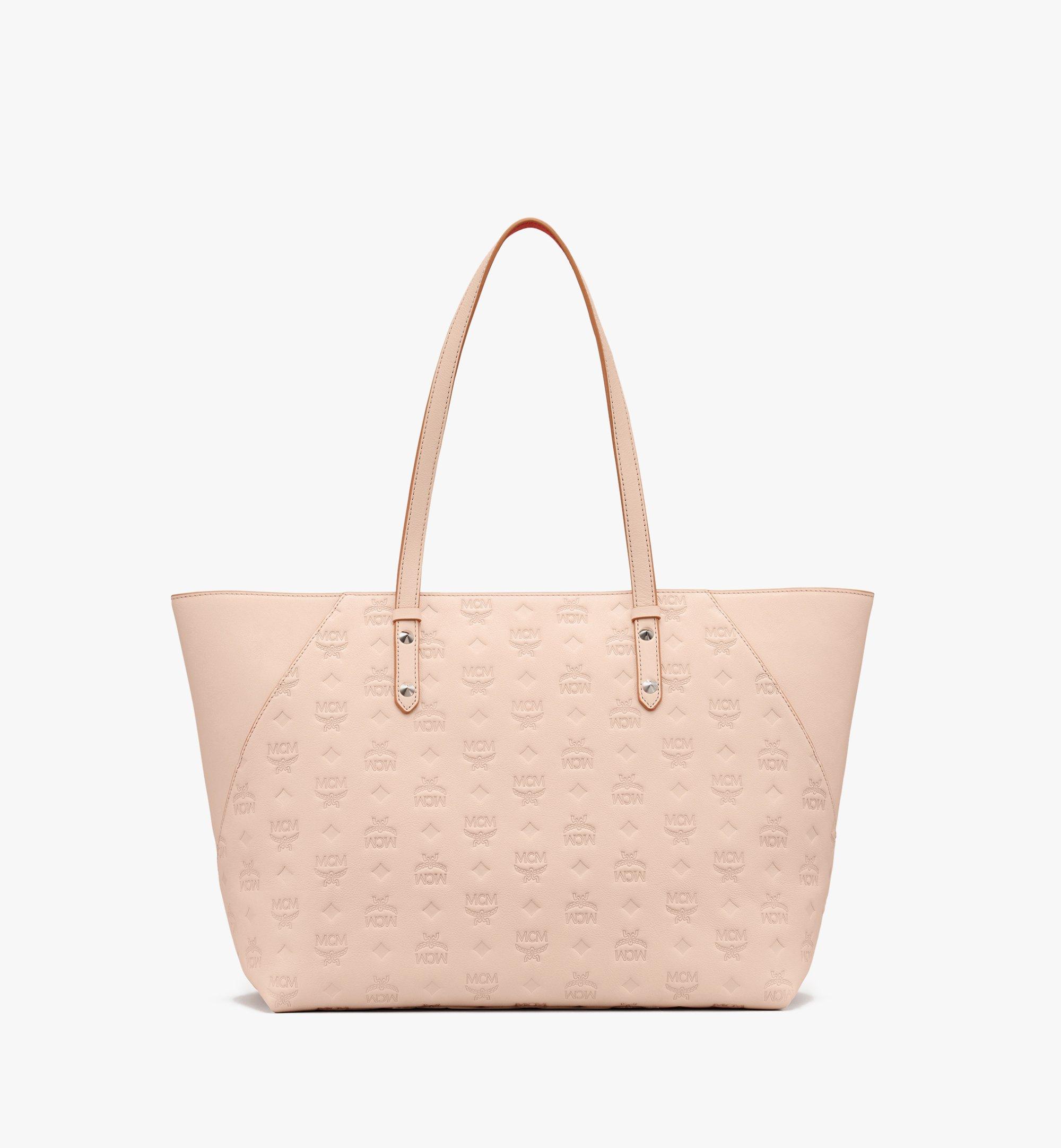 Medium Aren Shopper in Monogram Leather Beige | MCM ®AU