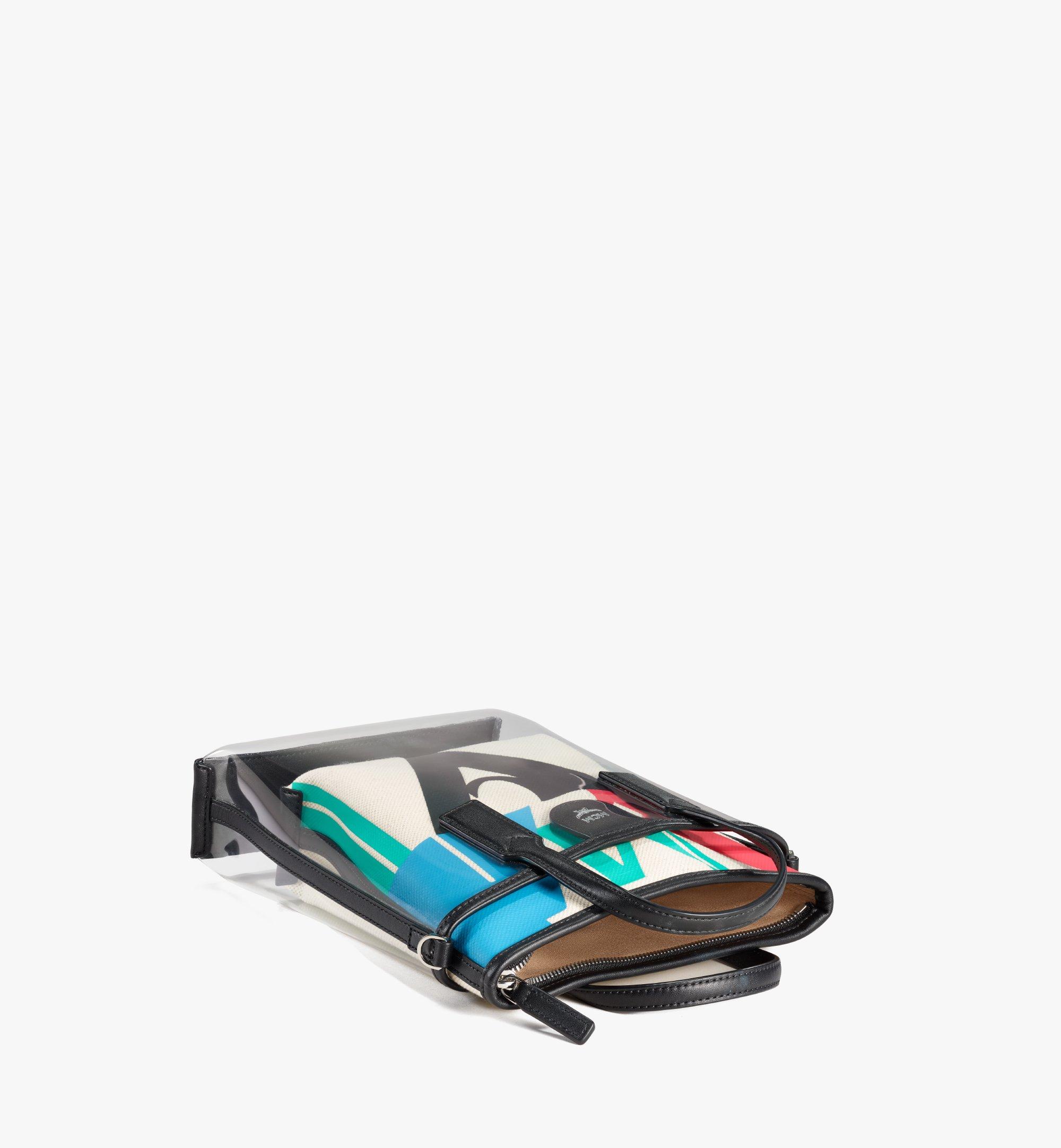 MCM Shopper in Logo Glitch Hologram Multi MWPAAMH04MT001 Alternate View 3