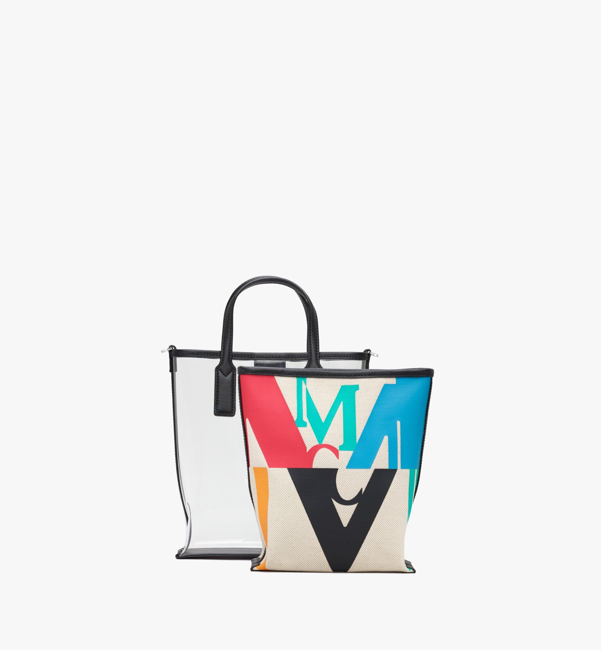 MCM Shopper in Logo Glitch Hologram Multi MWPAAMH04MT001 Alternate View 5