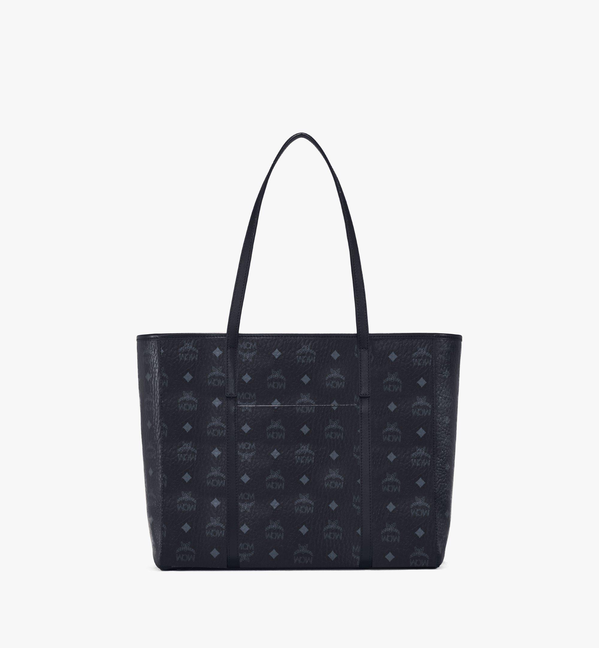 MCM Toni E/W Shopper in Visetos Black MWPAATN01BK001 Alternate View 3