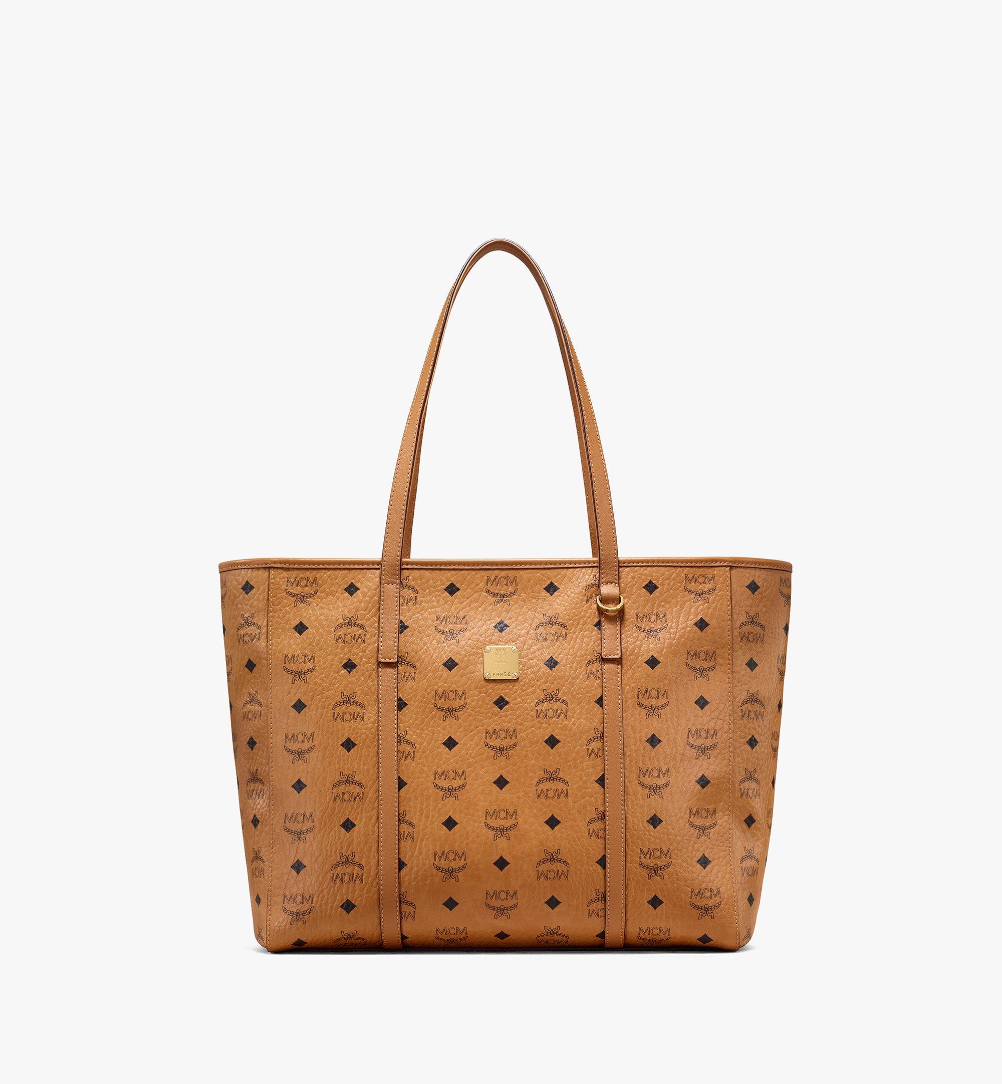 mcm leather tote