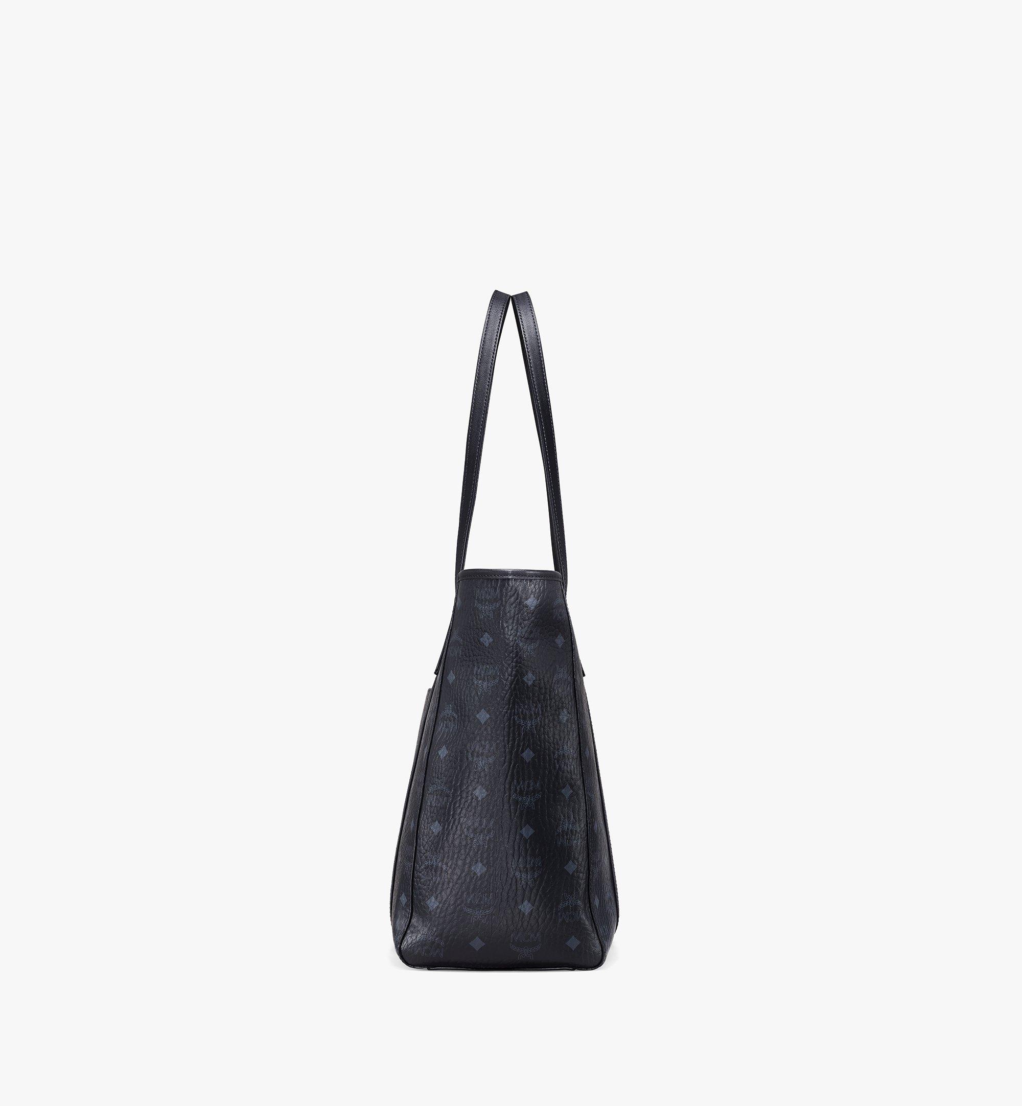 Medium Aren Top-Zip Shopper in Visetos Black | MCM ®MY