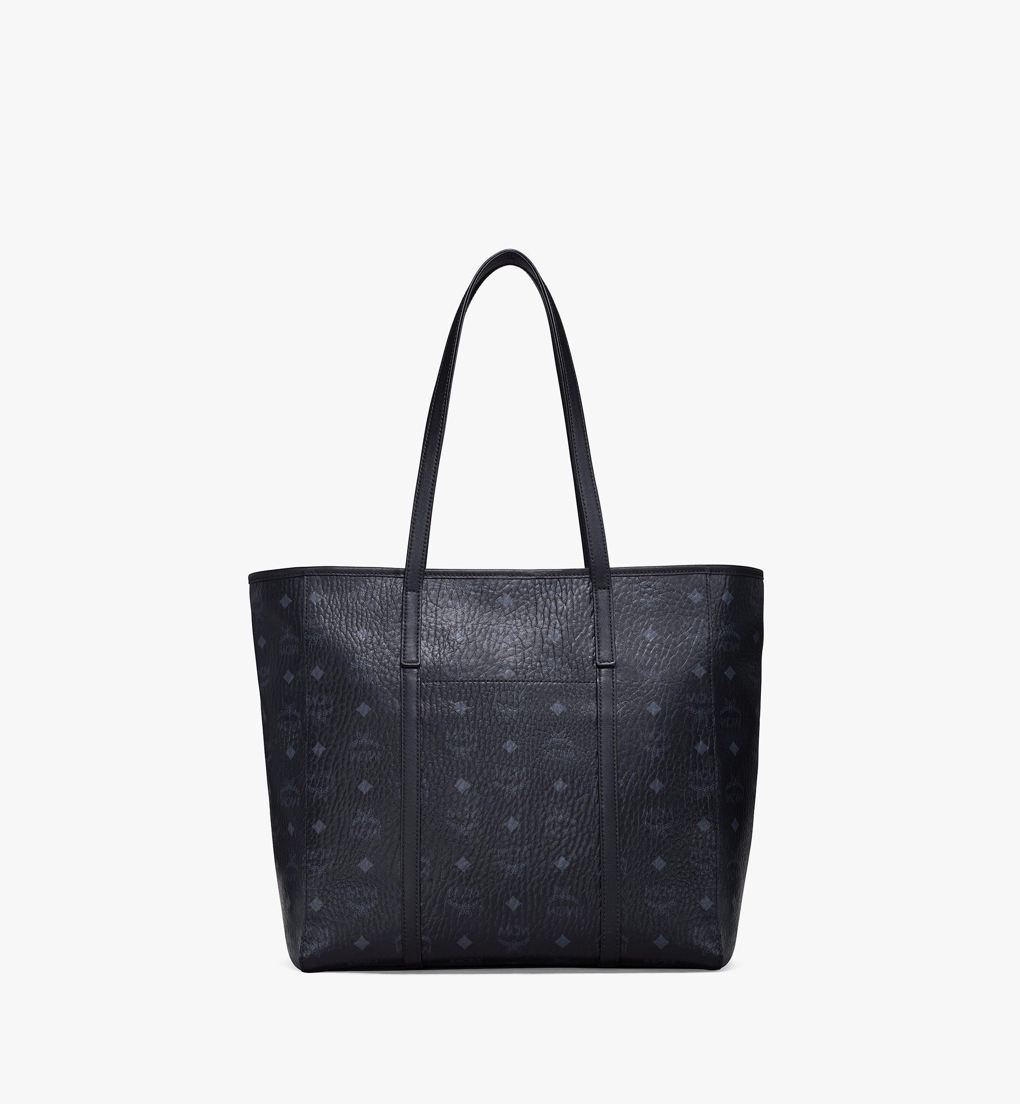 Medium Aren Top-Zip Shopper in Visetos Black | MCM ®US