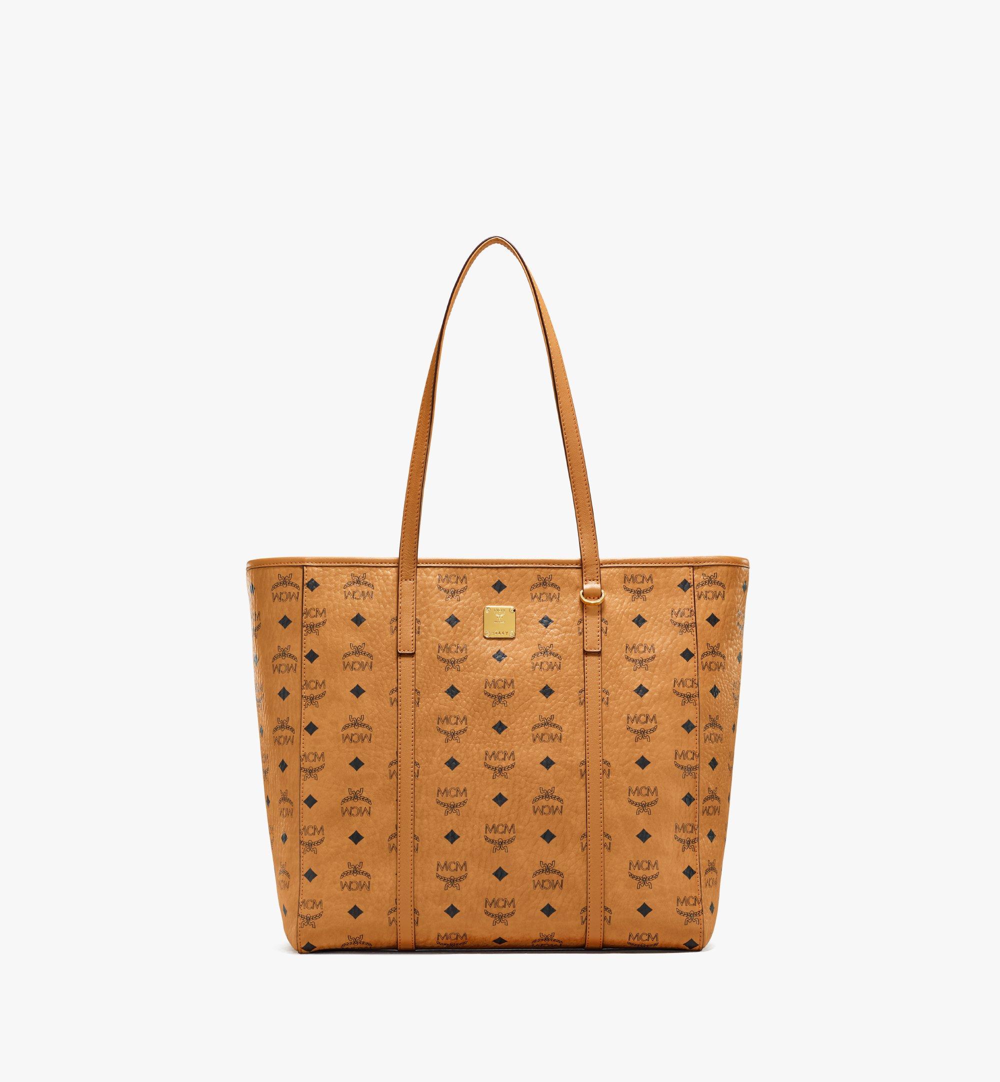 Mcm mini toni shopper best sale in visetos