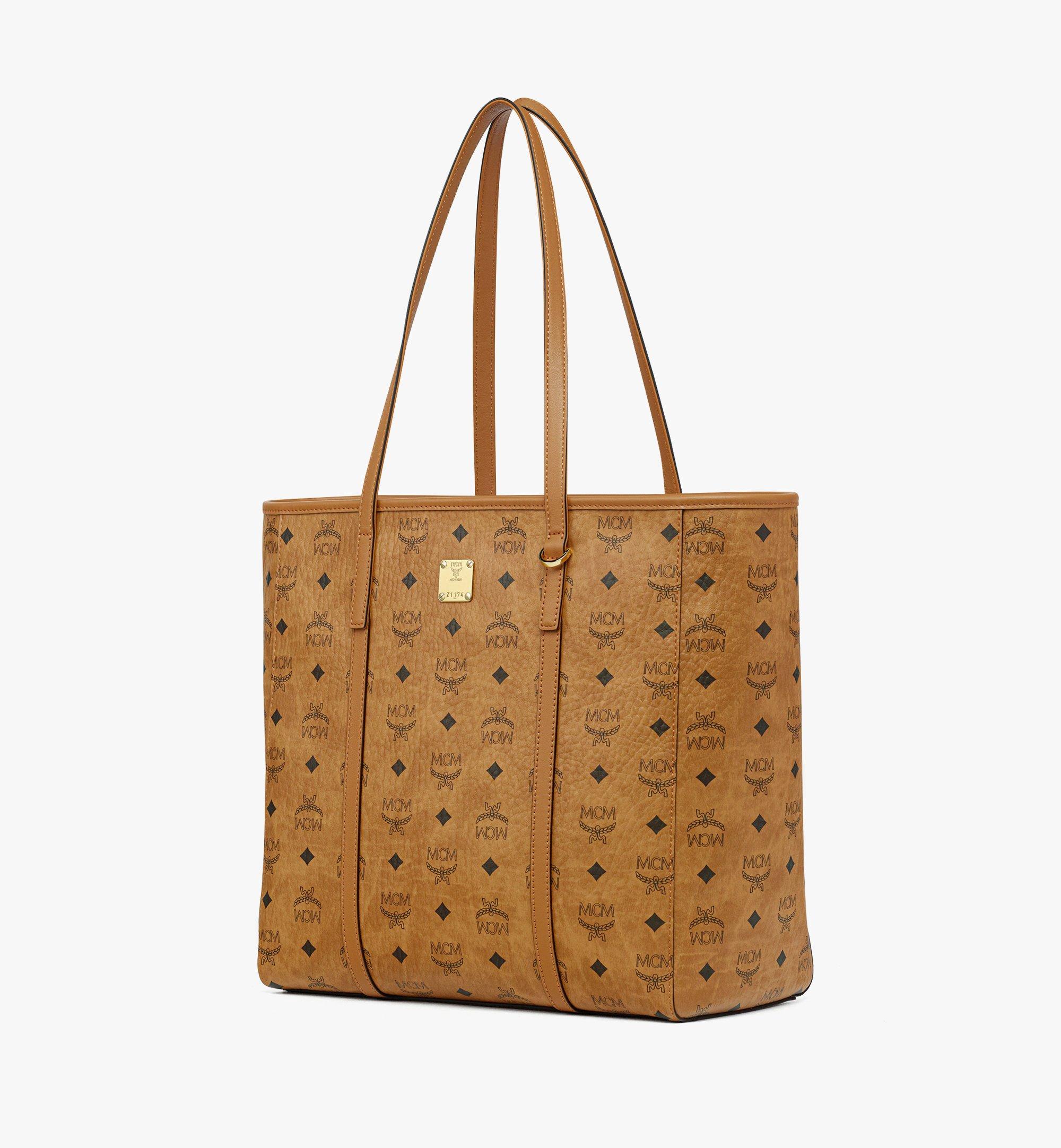MCM Toni Shopper in Visetos Cognac MWPAATN03CO001 Alternate View 2