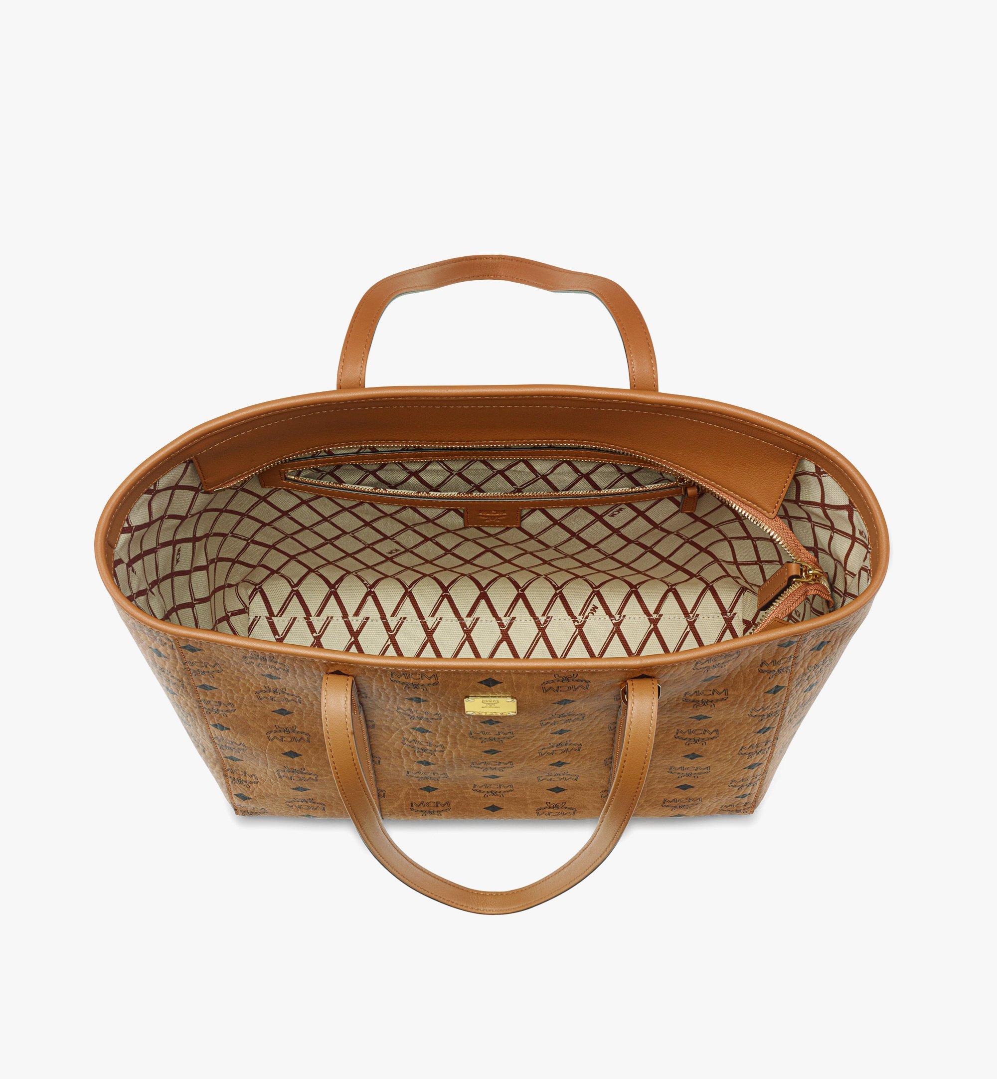 MCM Toni Shopper in Visetos Cognac MWPAATN03CO001 Alternate View 3