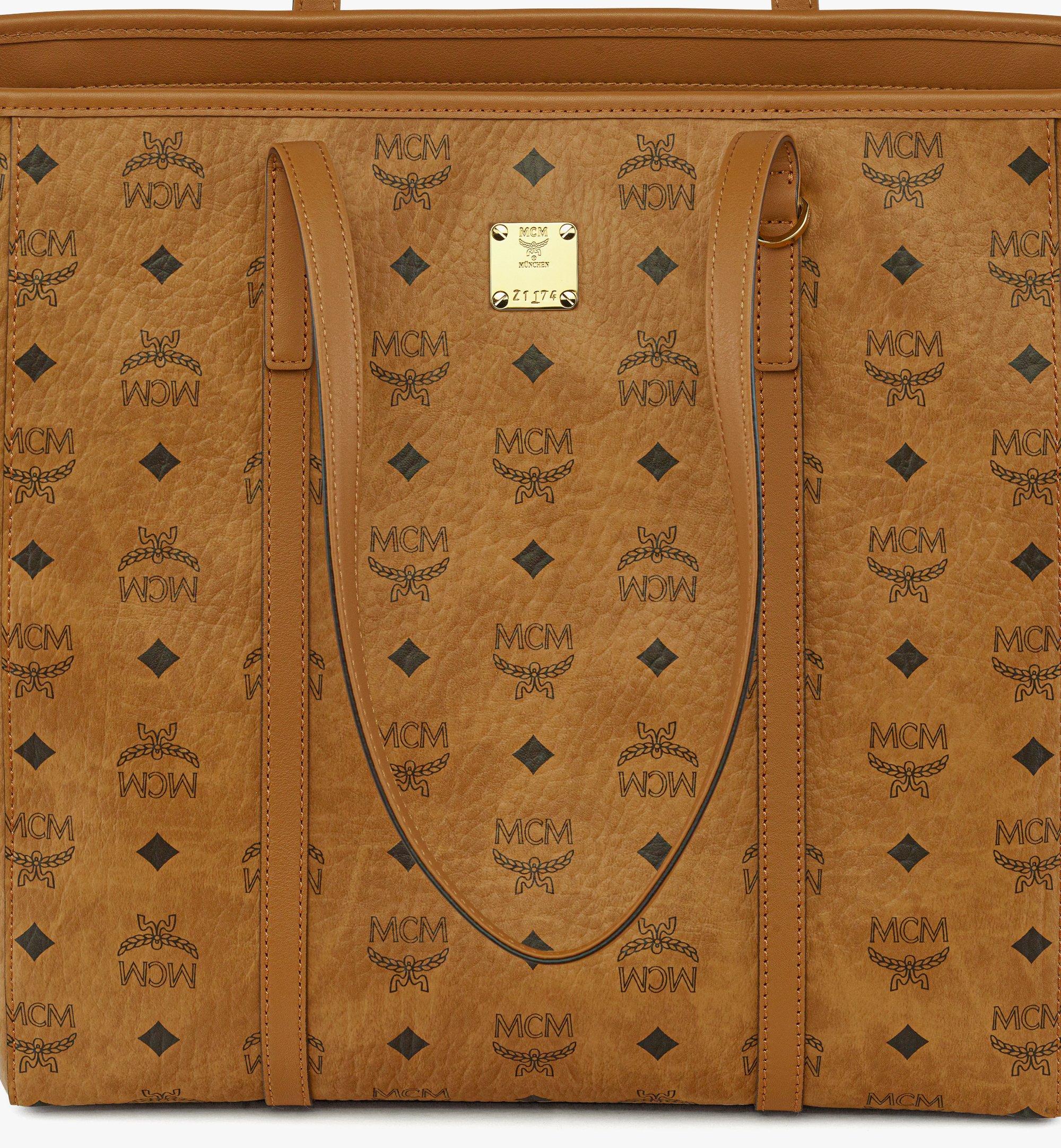 Medium Toni トップジップ ショッパーバッグ - ヴィセトス コニャック