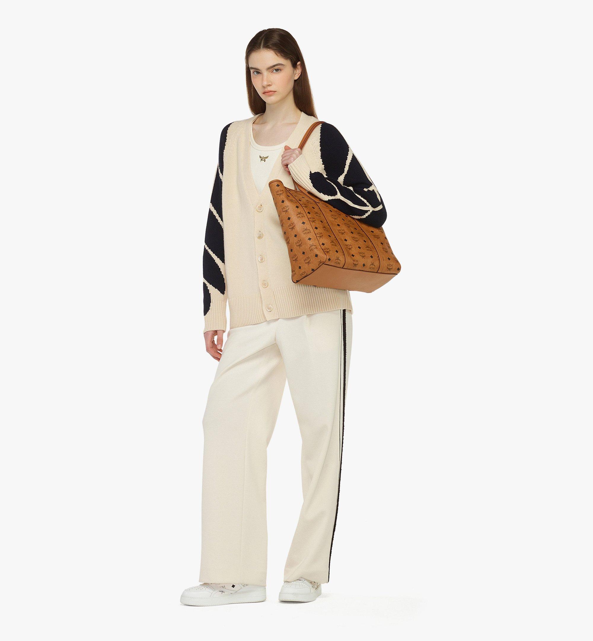 Medium Aren Top-Zip Shopper in Visetos Cognac | MCM ®US