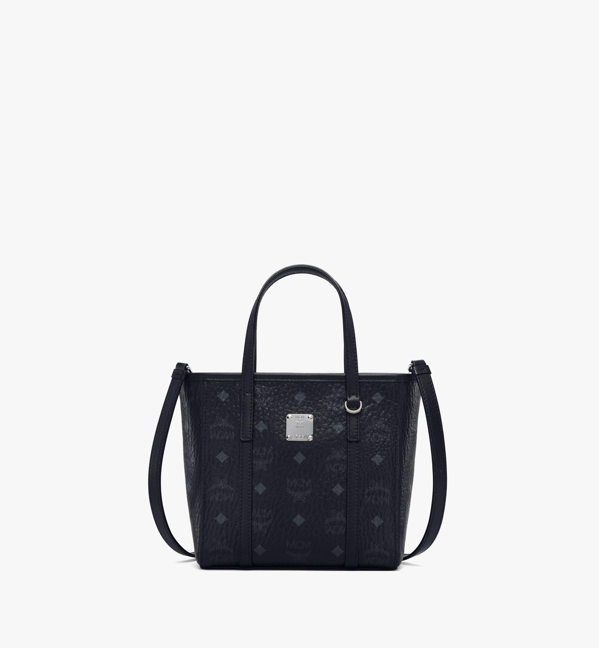 Mini Aren Top-Zip Shopper in Visetos Black | MCM ®US