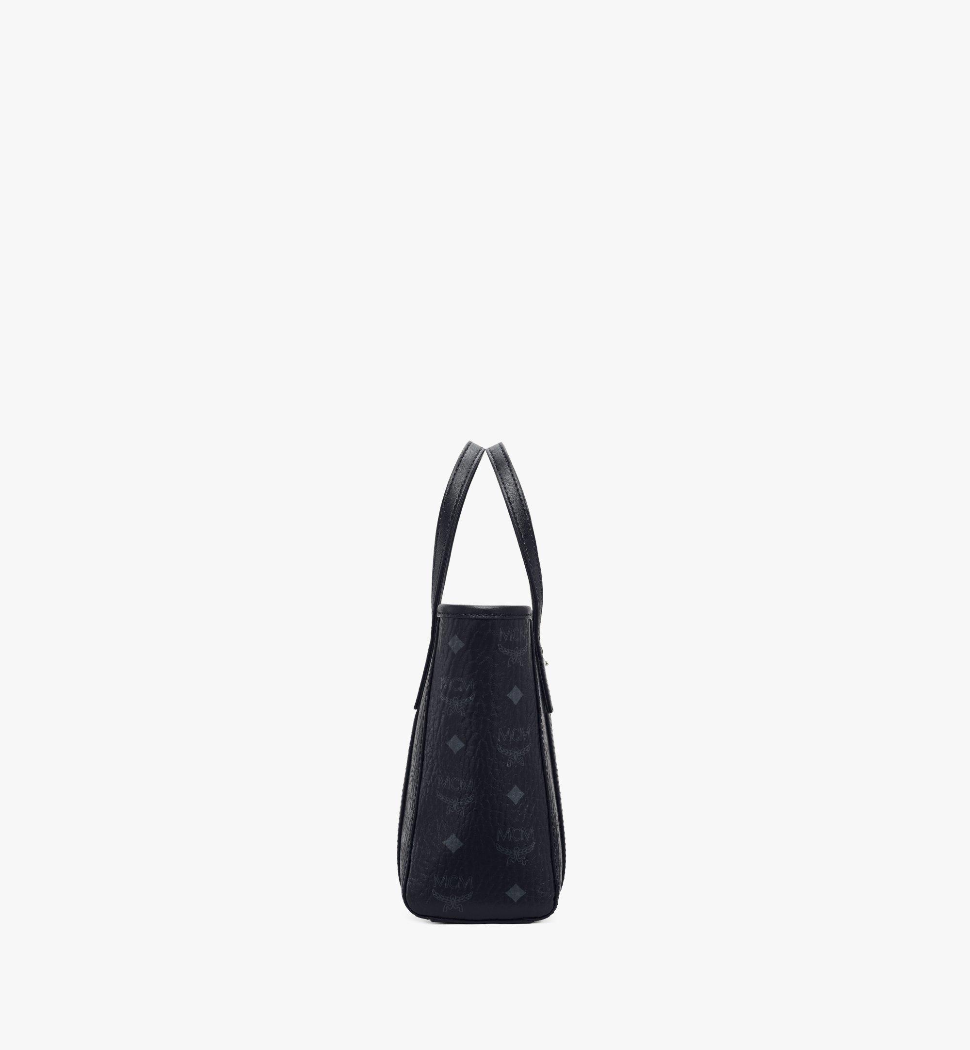 MCM Worldwide Mini Toni Visetos Canvas Tote Bag Black - 25% OFF