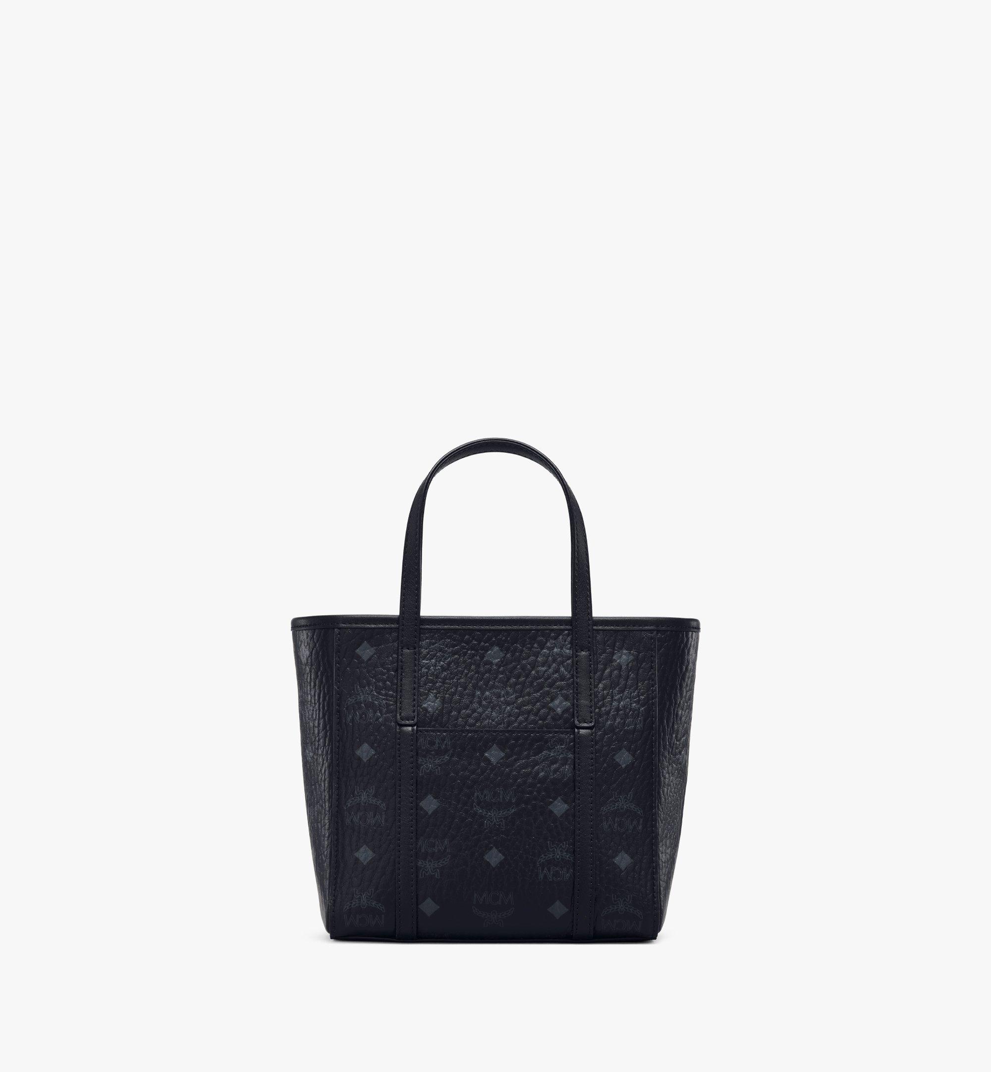 Mini Aren Top Zip Shopper in Visetos Black MCM JP