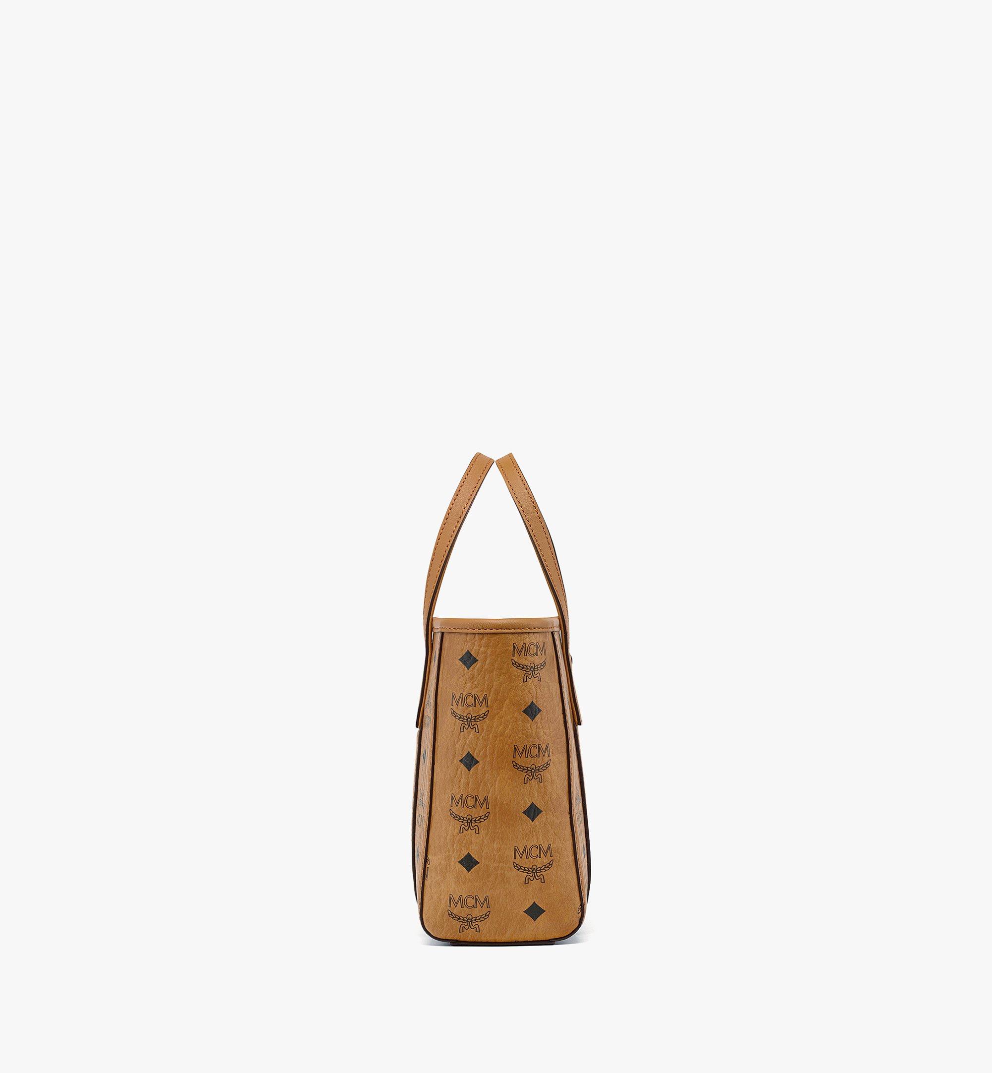 Mini Toni Top-Zip Shopper in Visetos Cognac | MCM ®CA