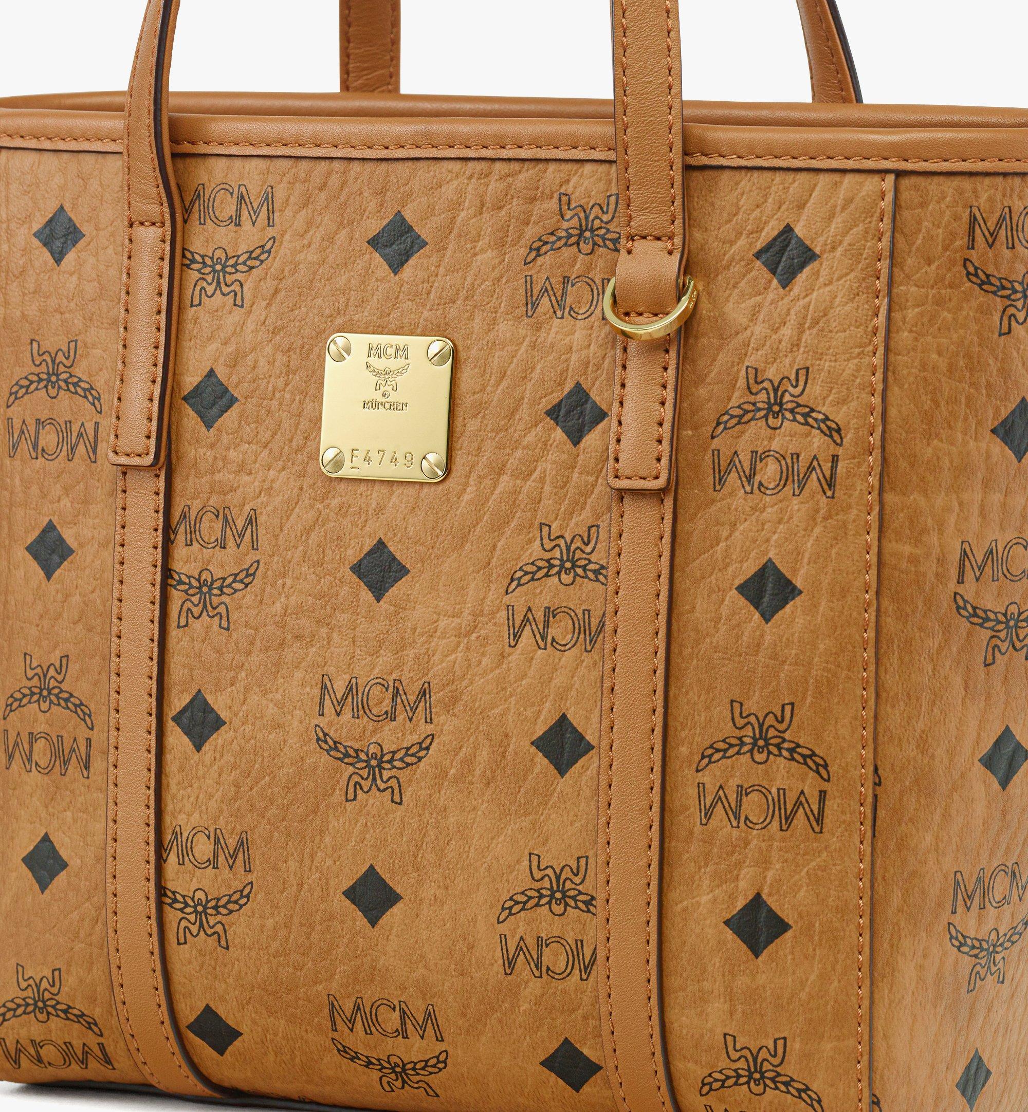 Mini Toni Top-Zip Shopper in Visetos Cognac | MCM ®US