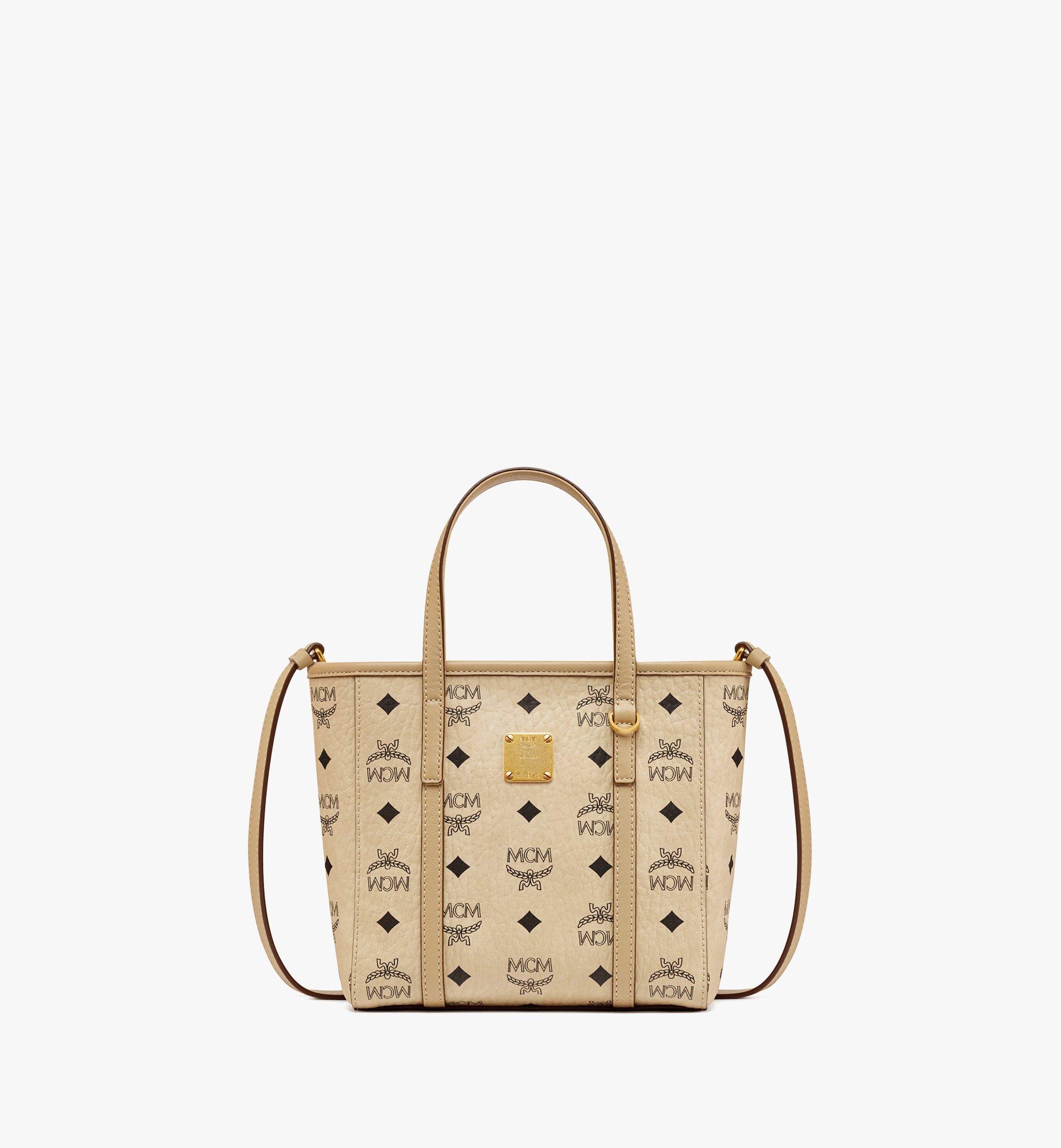 Mcm Visetos Zip Top Tote Bag