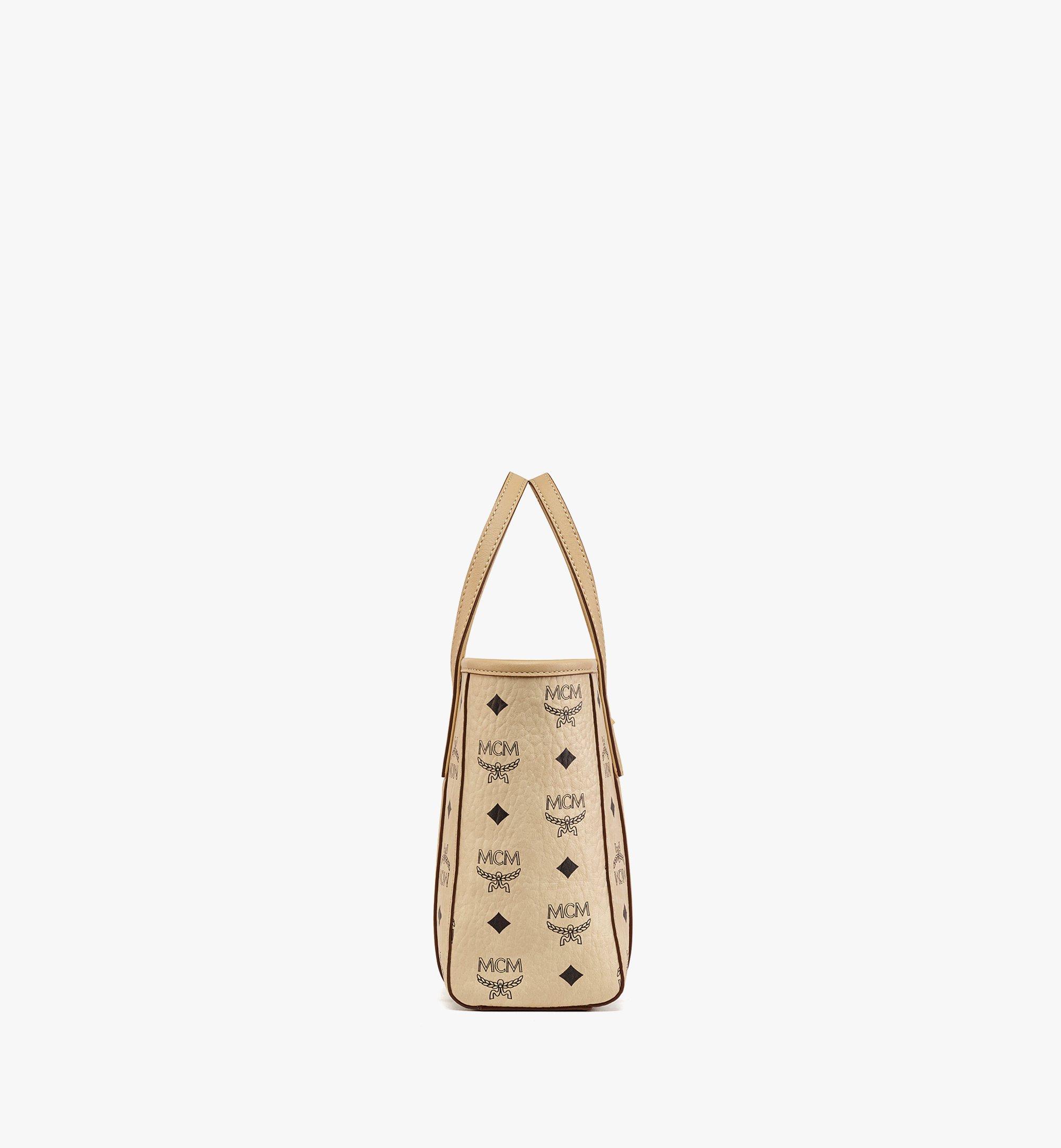 Mini Aren Top-Zip Shopper in Visetos Beige | MCM ®JP