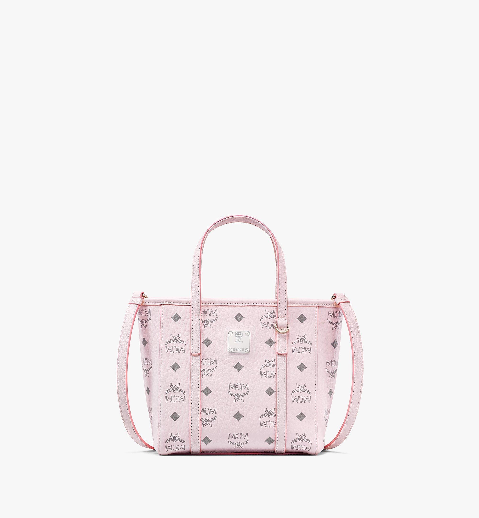 mcm pink shopper tote