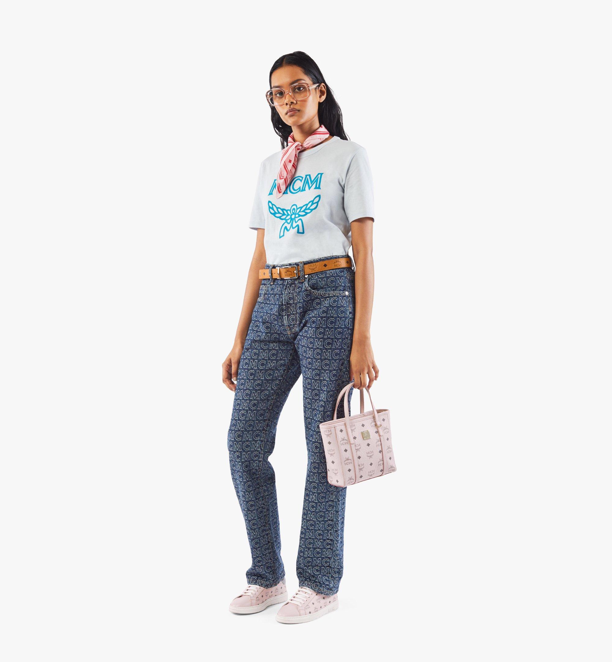 MCM Toni Top-Zip Shopper in Visetos Pink MWPAATN04QH001 Alternate View 4