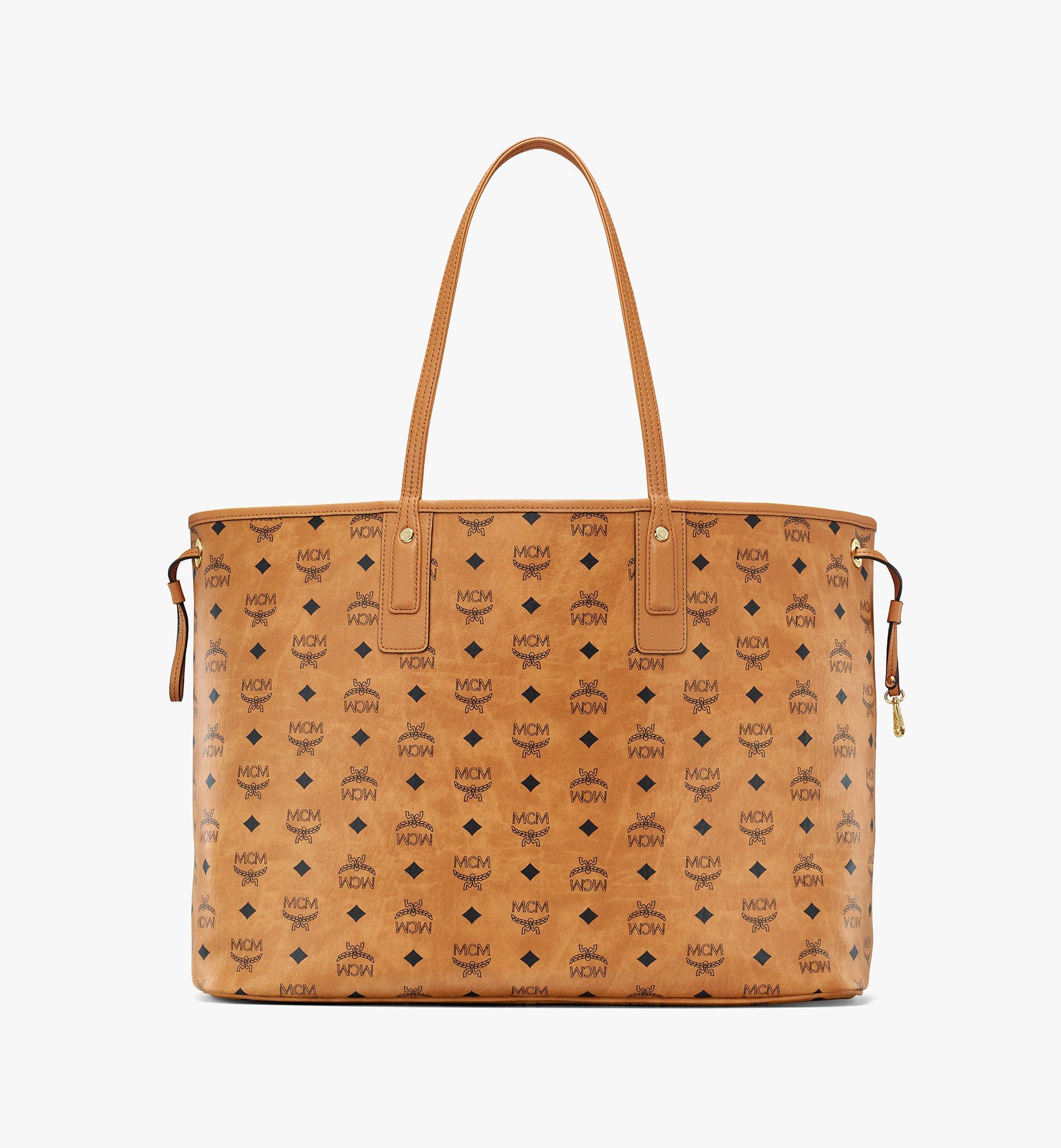 Large Reversible Liz Shopper in Visetos Cognac | MCM ®CA